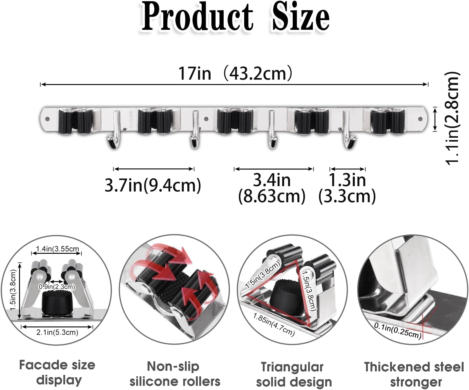 Afoxsos LAF0127H26 Garage-Storage-Hooks - View #3