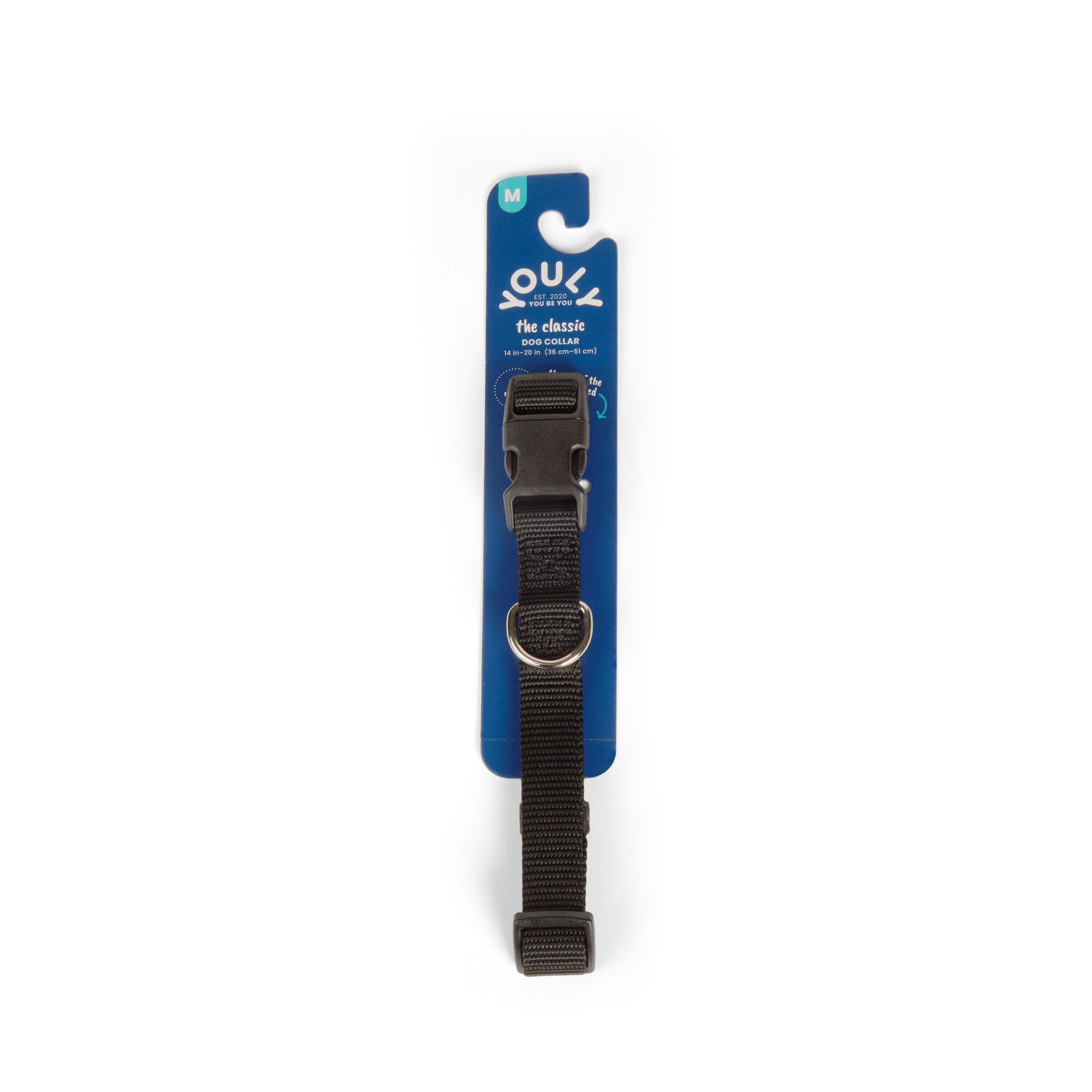 Youly 3710016 Black Dog collar , Medium