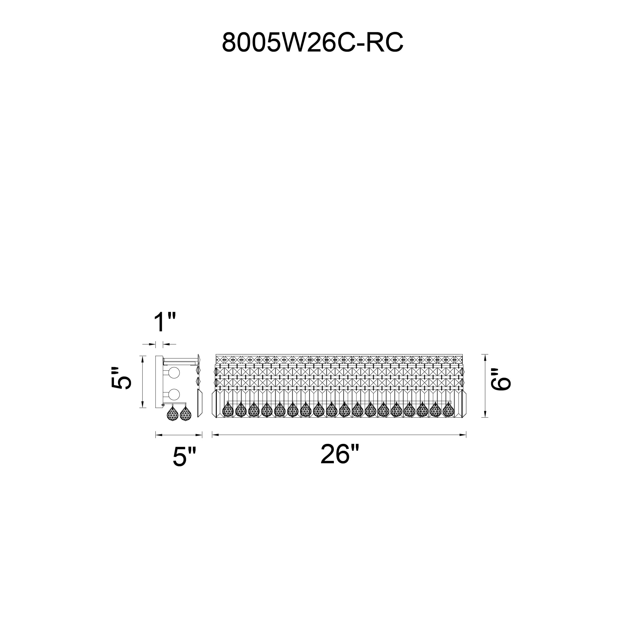 CWI Lighting 8005W26C-RC b089995 - View #9
