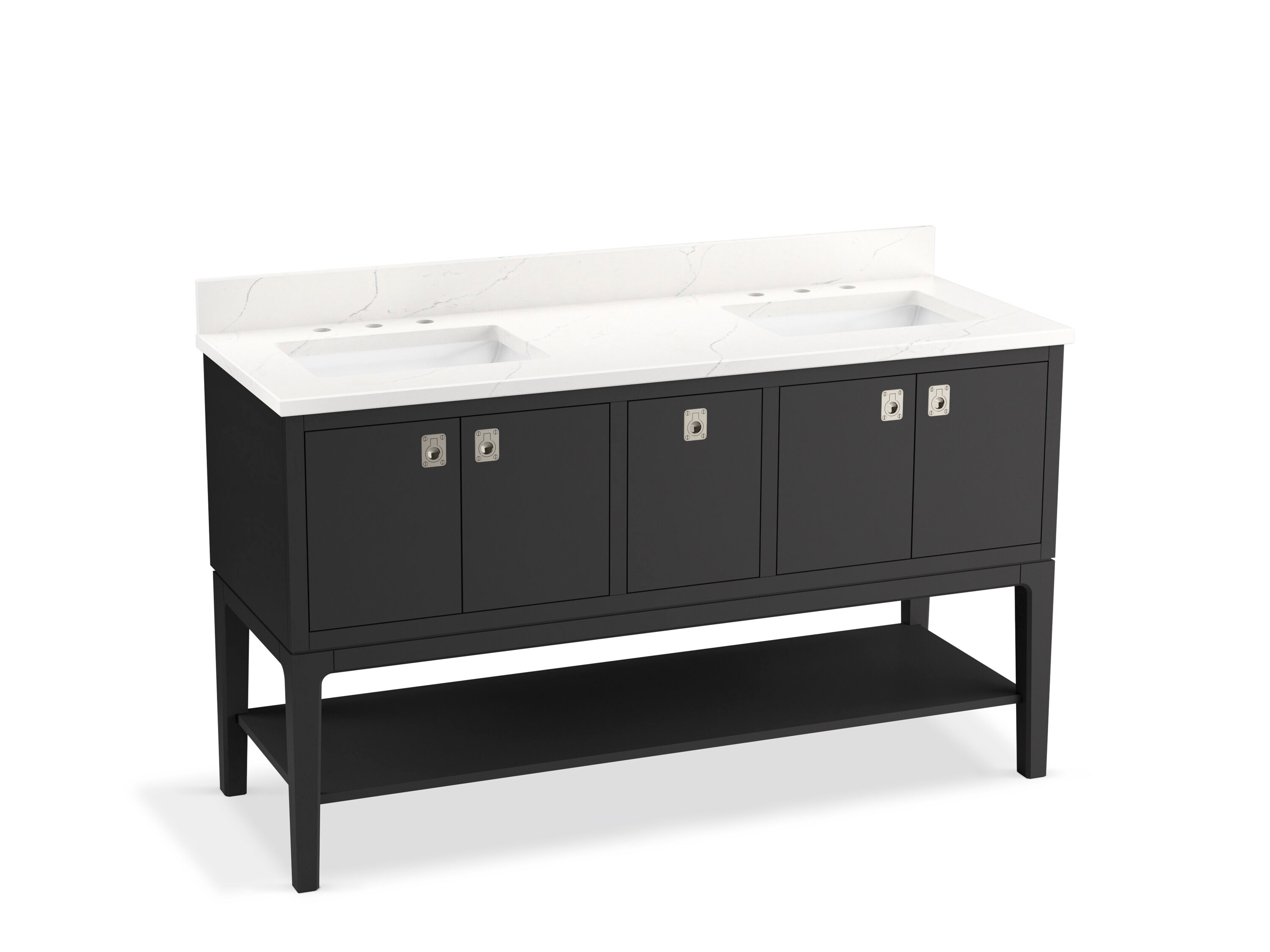 KOHLER Seagrove by Studio McGee 60in Dark Warm Grey Undermount Double