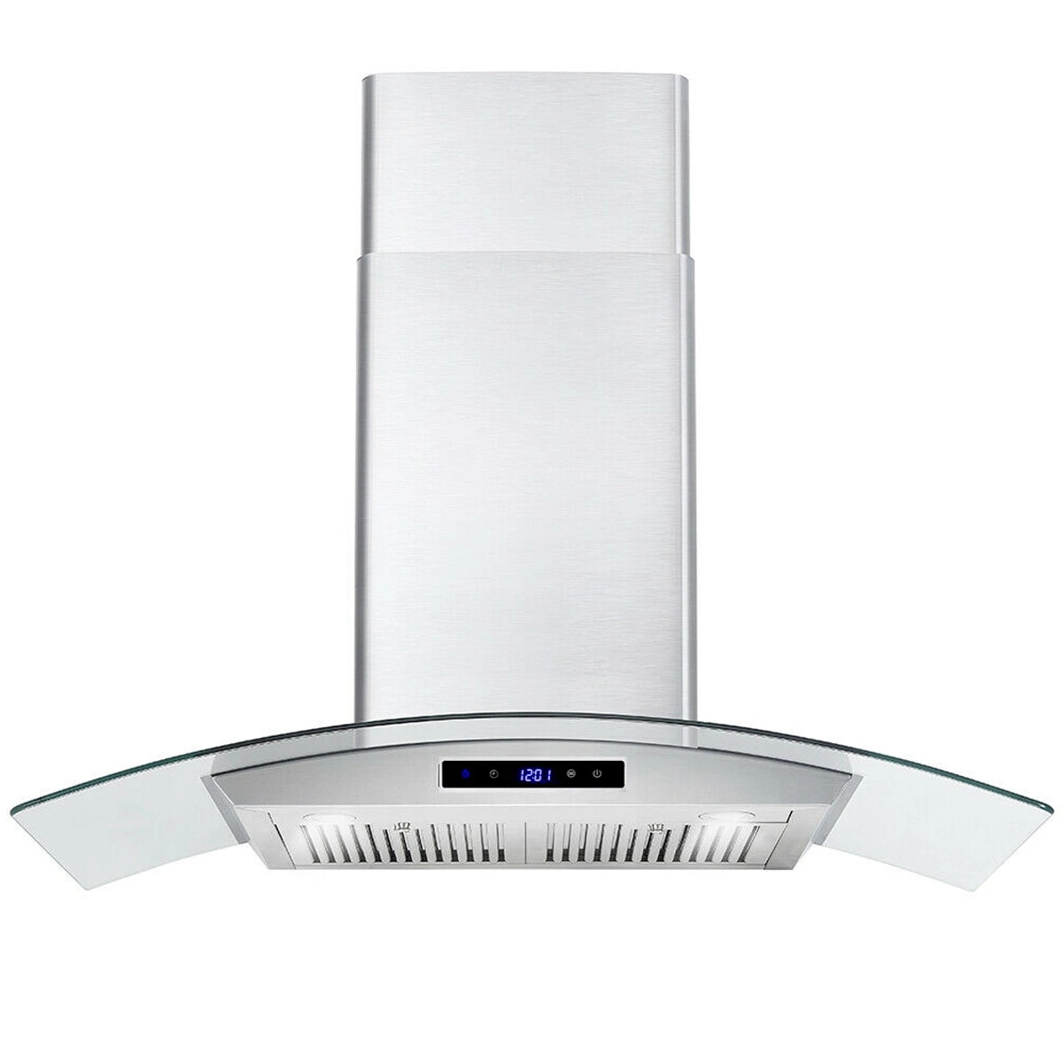 Damerin T11240 30 inch Ducted 700-CFM Silver Wall-Mounted Range Hood