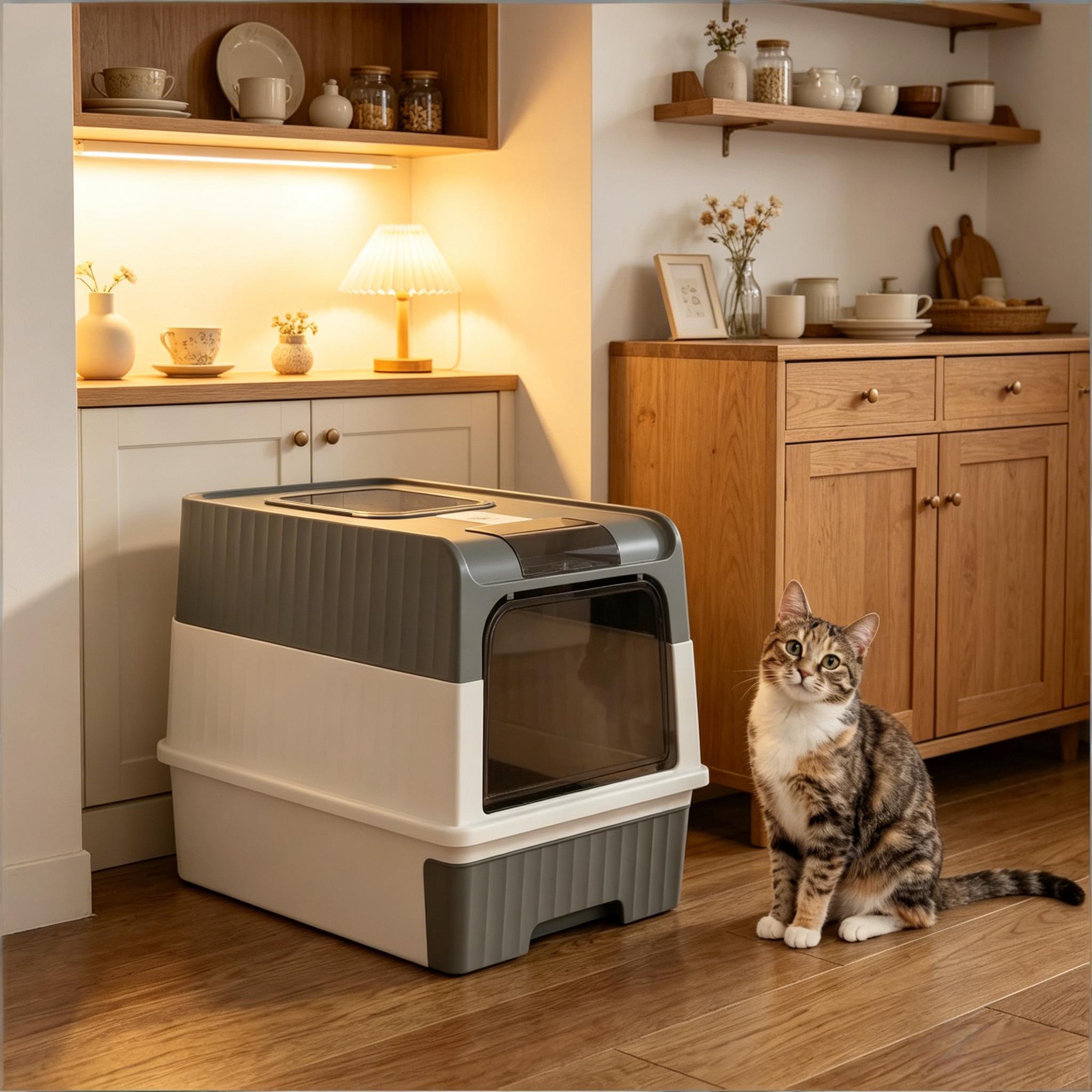 Tinyhomie LW-JA-P500180T3971 Cat-Litter-Box - View #2