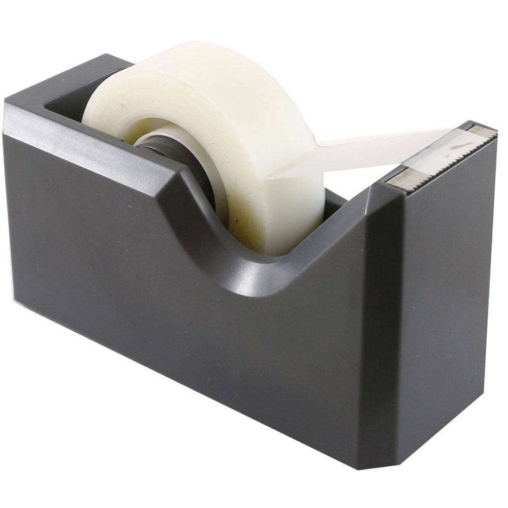 Jam Paper Colorful Desk Tape Dispensers - Gray
