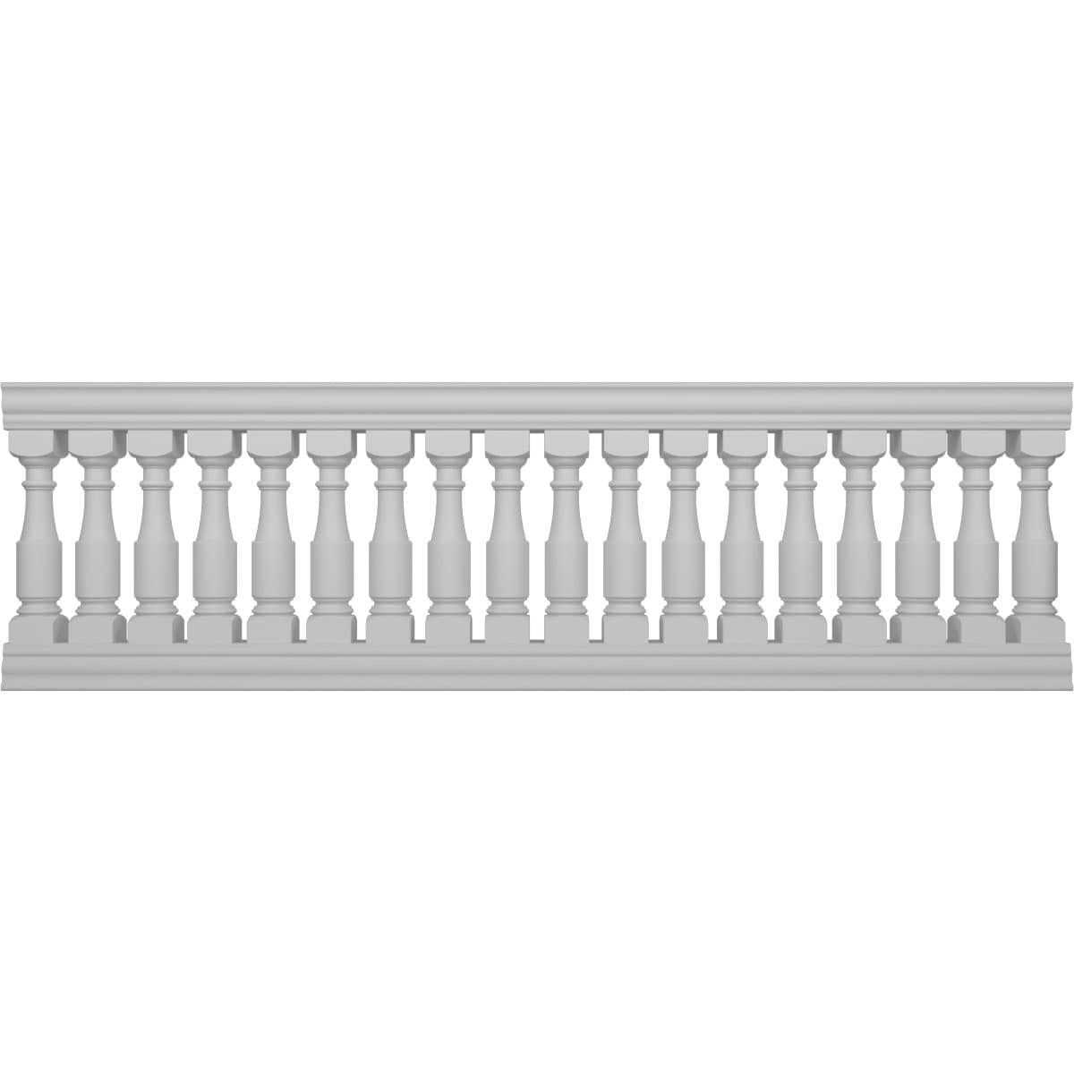 Ekena Millwork BALK38X120HMG FiberThane 10-ft x 38-in Hamilton Fiberglass Deck Rail Kit