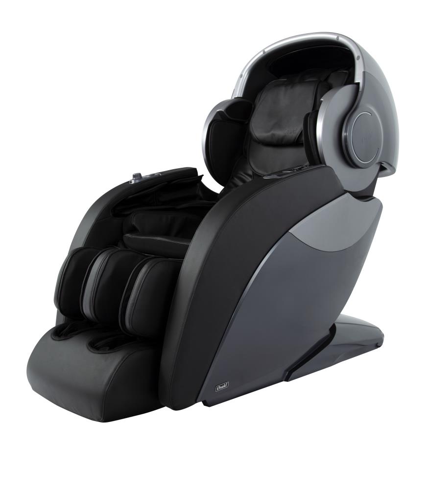 Osaki Brown Faux Leather Powered Reclining Massage Chair In The Recliners Department At