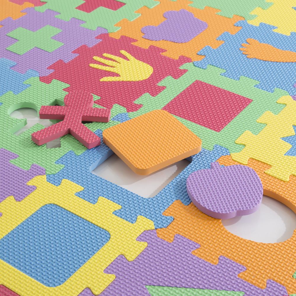 Rainbow Play Mats - Colorful Interlocking Foam Tile Pack