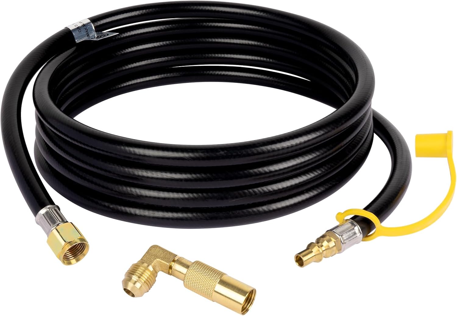 Gaspro 12 FT RV Propane Quick Connect Hose Elbow Adapter for Blackstone 17 22 Inch Griddle Camp Chef Outland Fire Bowl Portable Fire Pit
