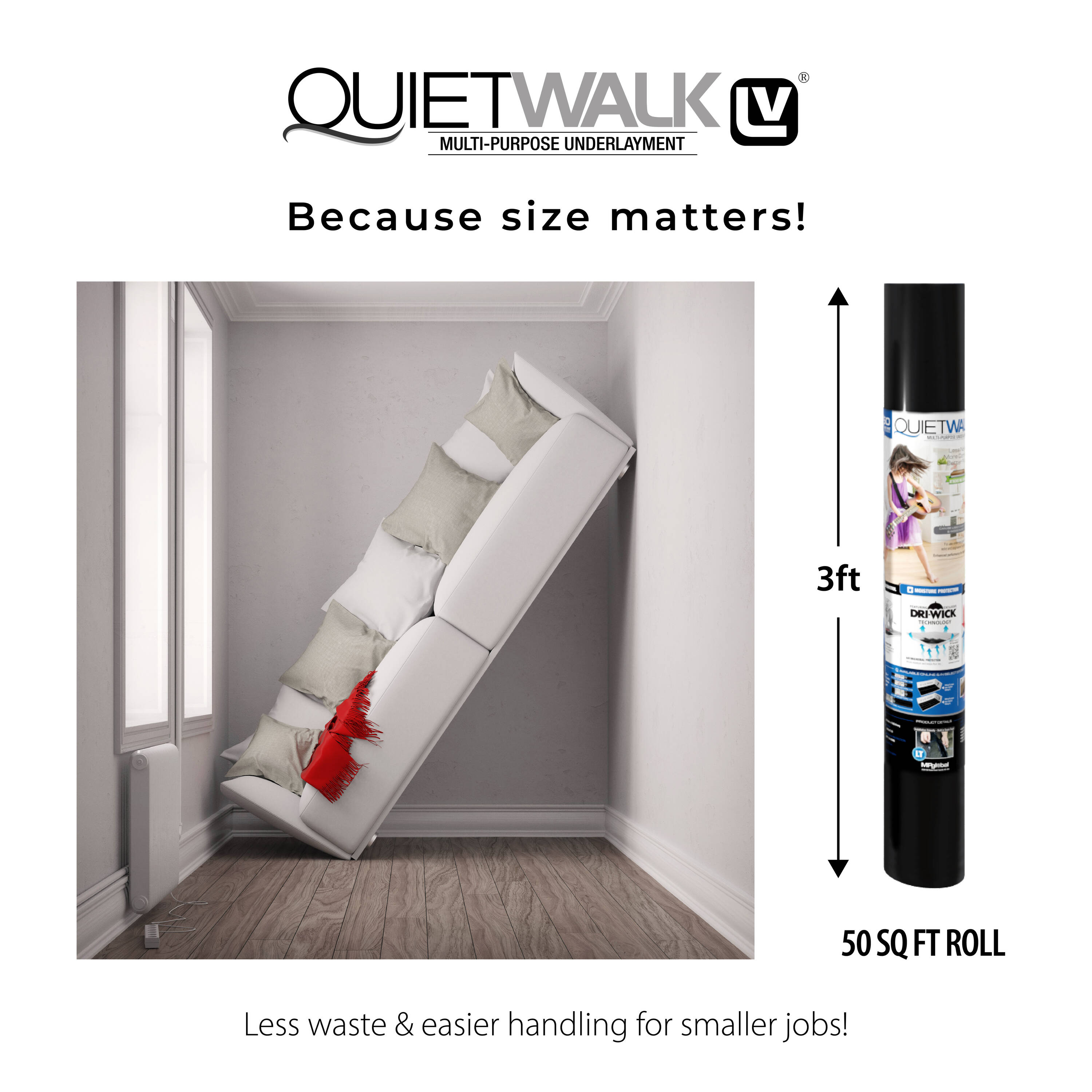 QuietWalk QWLV50 Laminate-Underlayment - View #4
