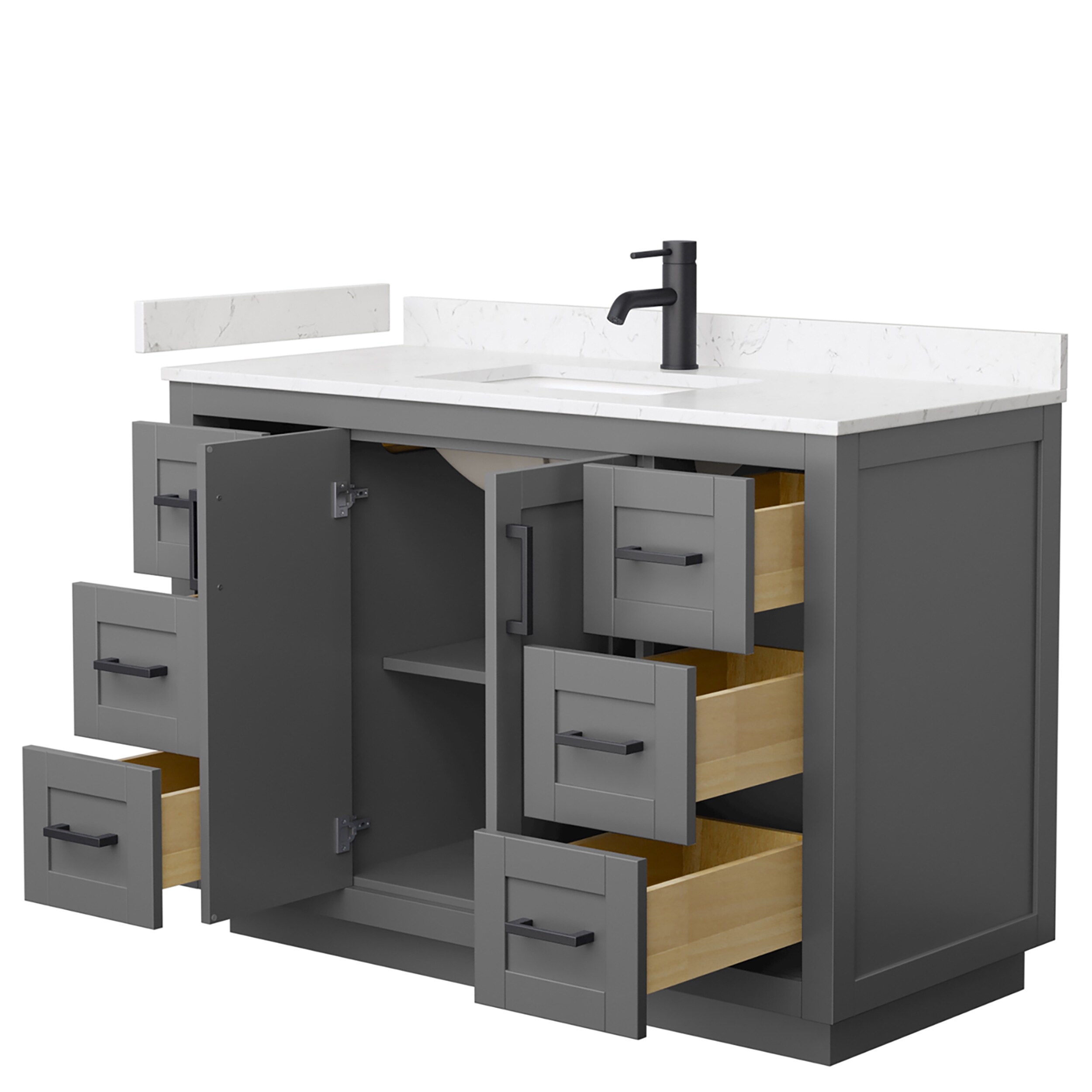 Wyndham Collection WCF292948SGBC2UNSMXX Bath-Vanity-Combo - View #3