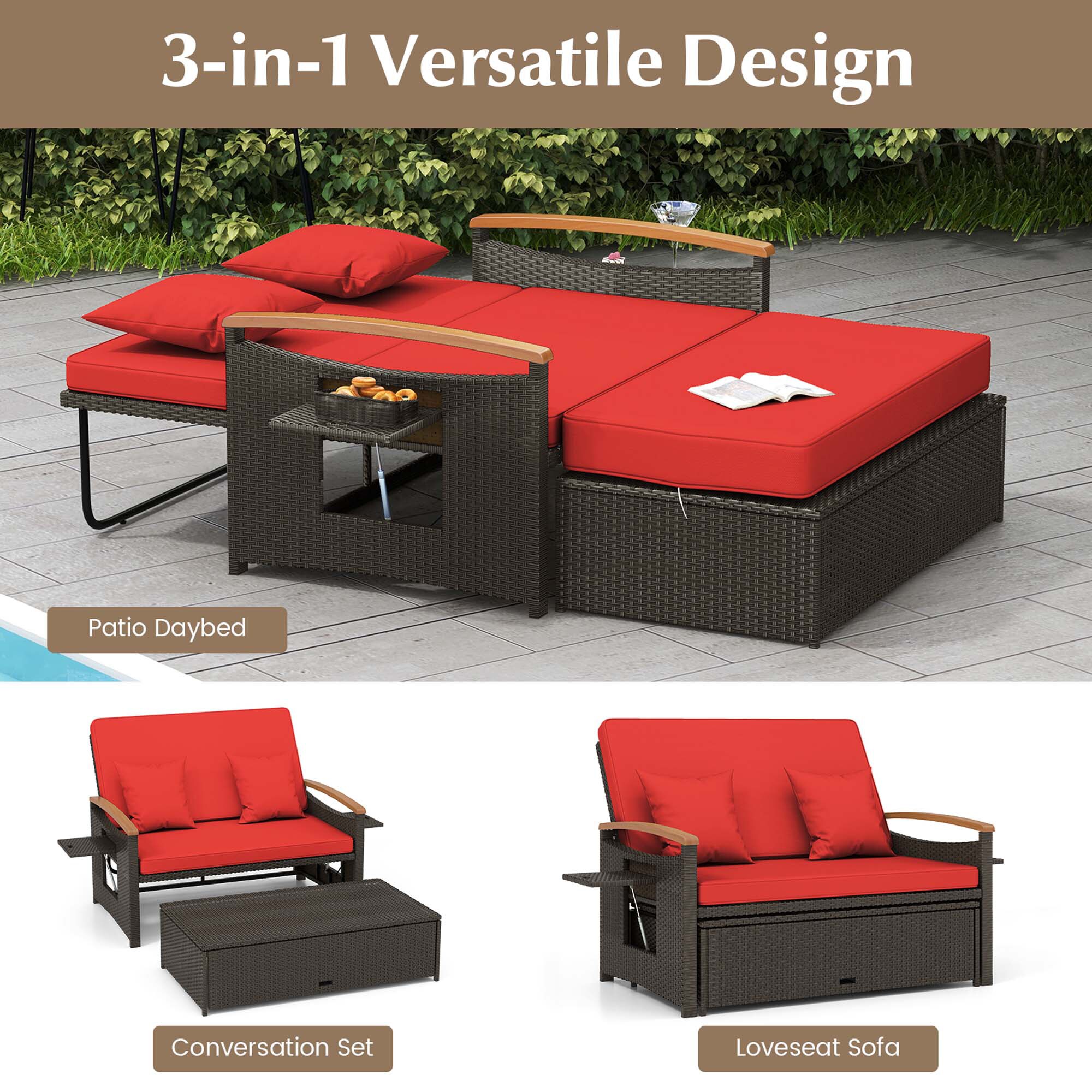 Costway LWS00075 Patio-Sofas-Daybeds - View #4