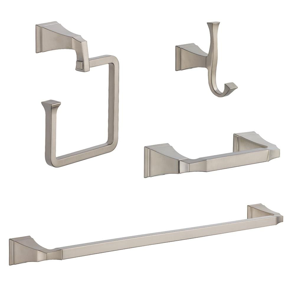 DELTA 4-Piece Dryden Stainless Decorative Bathroom Hardware Set with ...