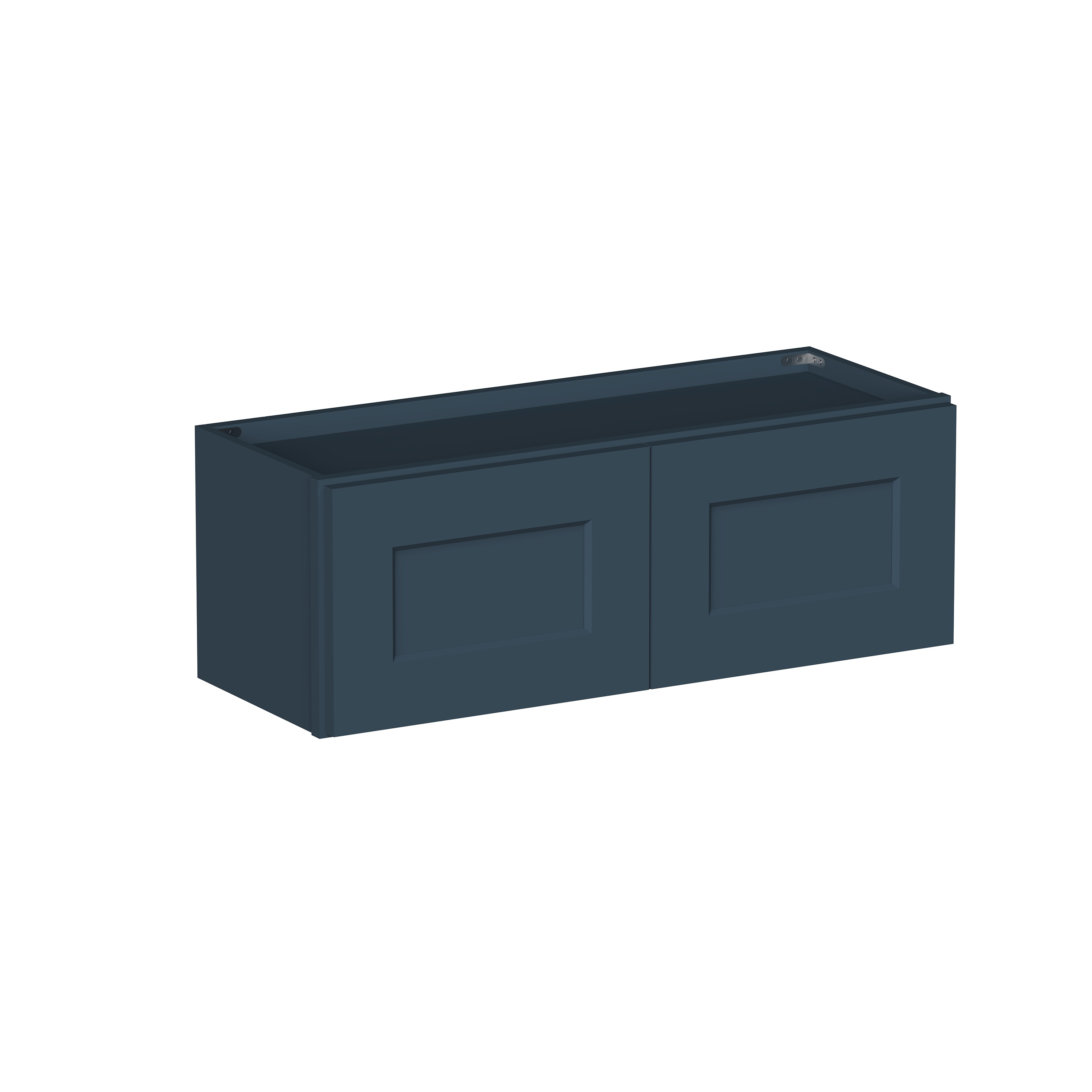 CASAINC 33 in. W x 12 in. D x 12 in. H Plywood Ready to Assemble Short Wall Kitchen Cabinet in Navy Blue with Full Overlay Design