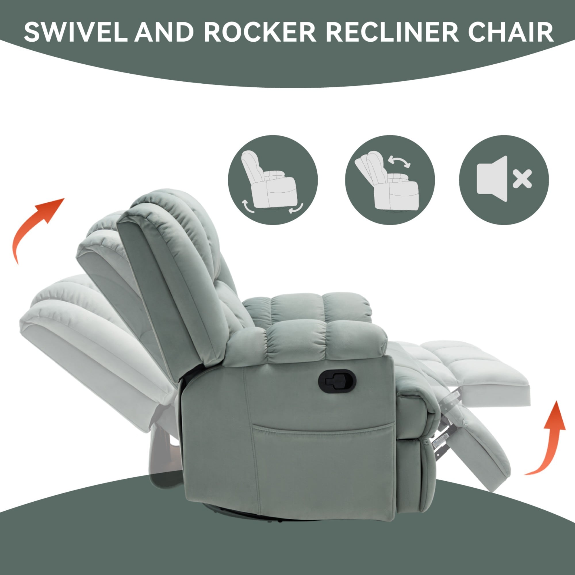 Boyel Living BL-CM839GN recliners - View #7