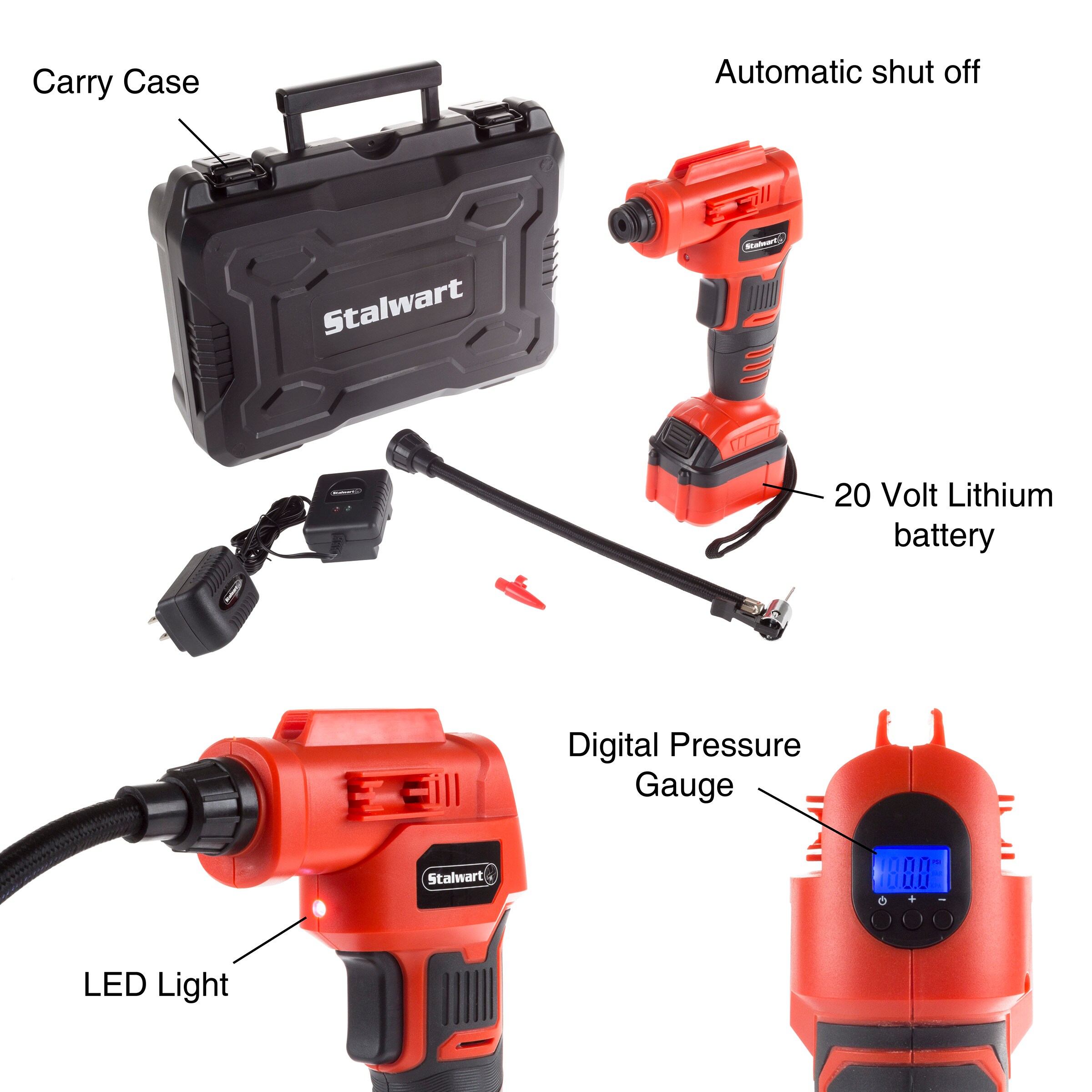 Fleming Supply 20 Lithium Ion (li-ion) Air Inflator (Power Source: Battery)  in the Air Inflators department at