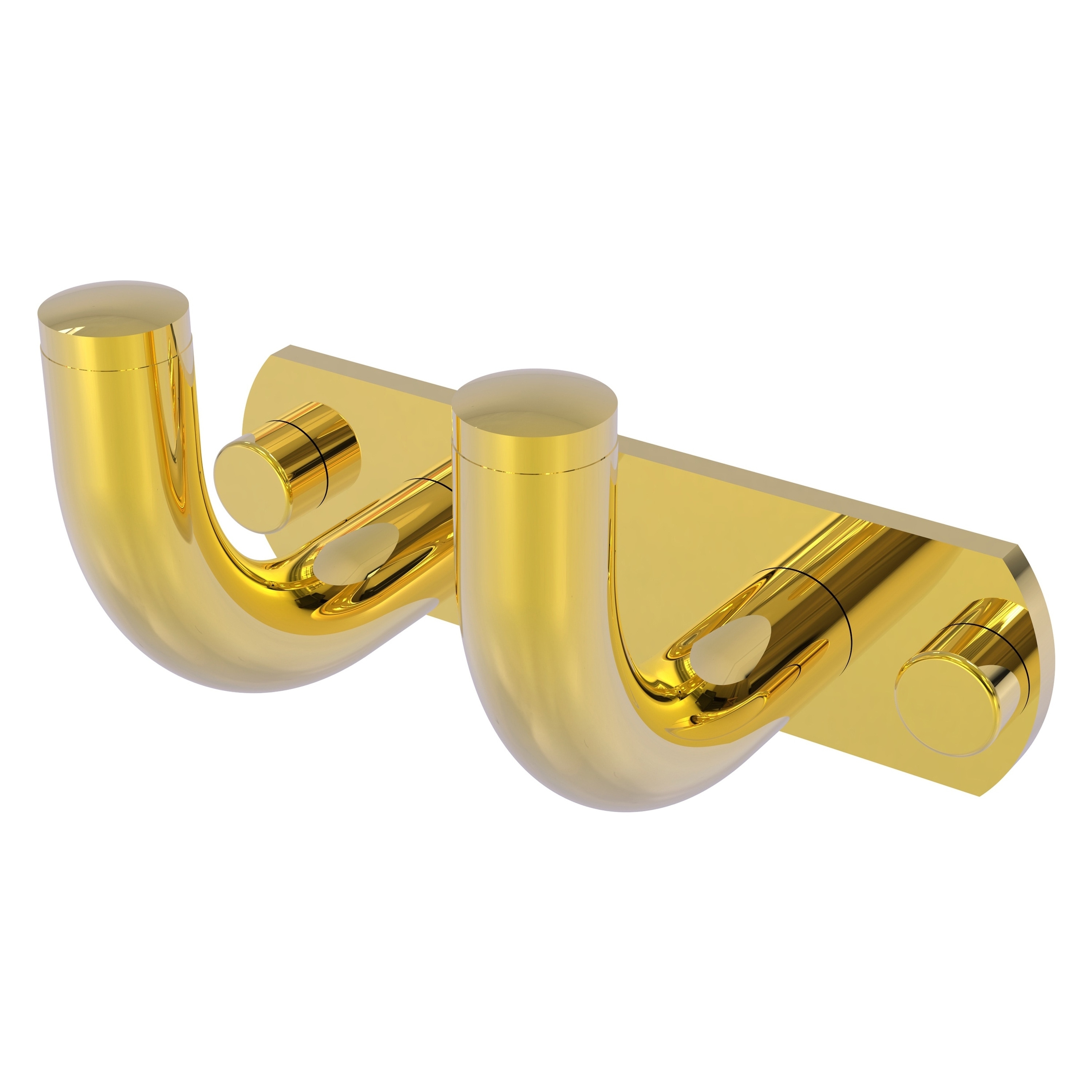 Allied Brass RM-20-2-PB Remi Polished Brass Double -Hook Wall mount Towel Hook
