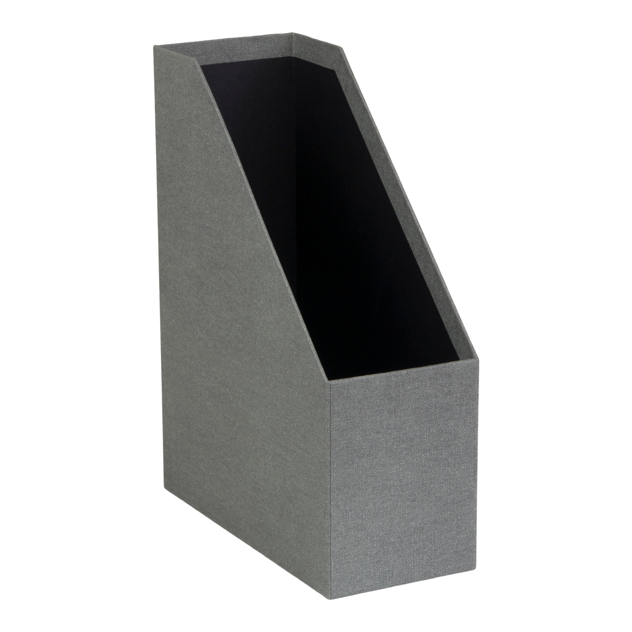 BIGSO BOX OF SWEDEN 5911C6443-X3 3-Pack Gray Fiberboard Magazine Holder