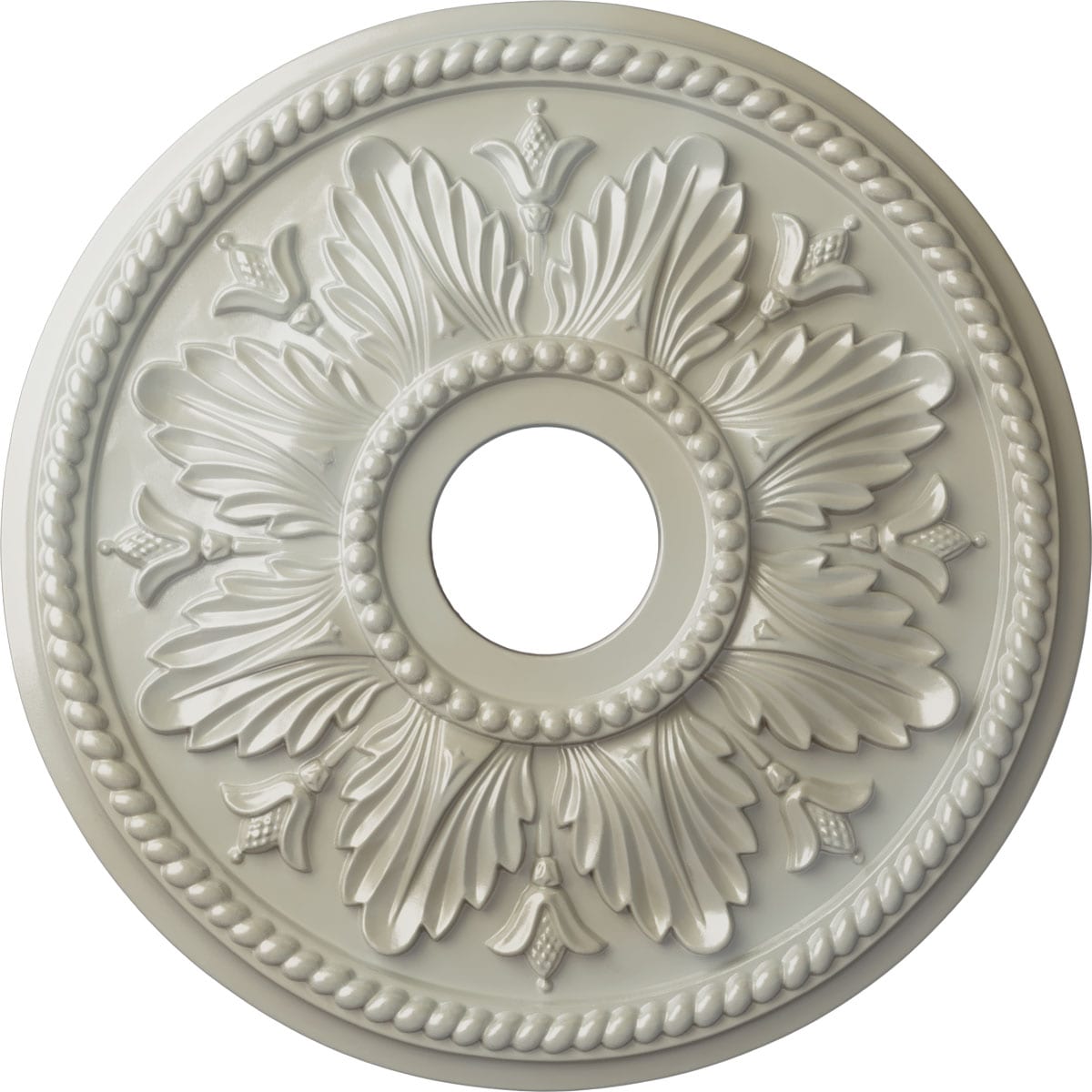 Ekena Millwork CM18ED1FBS Edinburgh 18.125-in W x 18.125-in L Painted Flash Blue Polyurethane Whole Ceiling Medallion