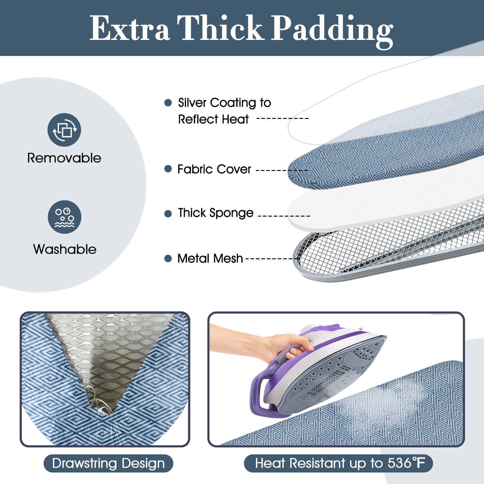 Slickblue D-CO-LB28811VJ Ironing-Boards-And-Accessories - View #4