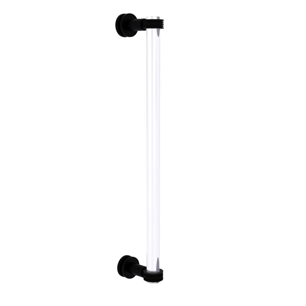 Allied Brass CV-407D-18SM-BKM Matte black 18-Inches Hinged shower door Handle