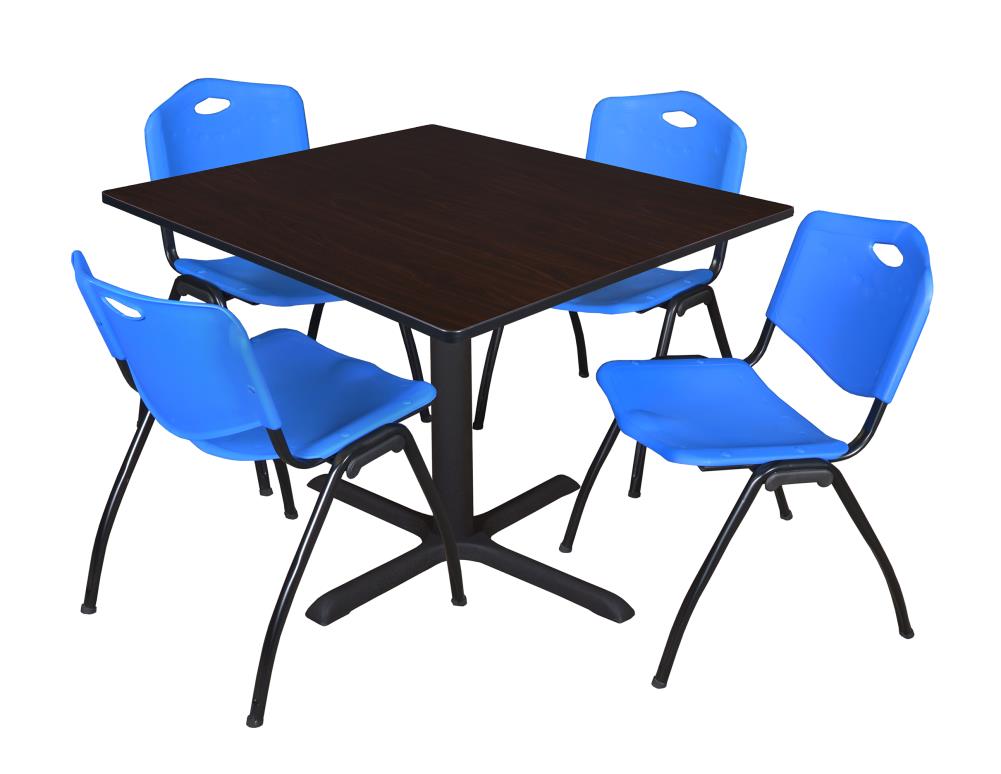Regency TB4848MW47BE Breakroom Brown 4-Person Training Table (48-in W x 29-in H)
