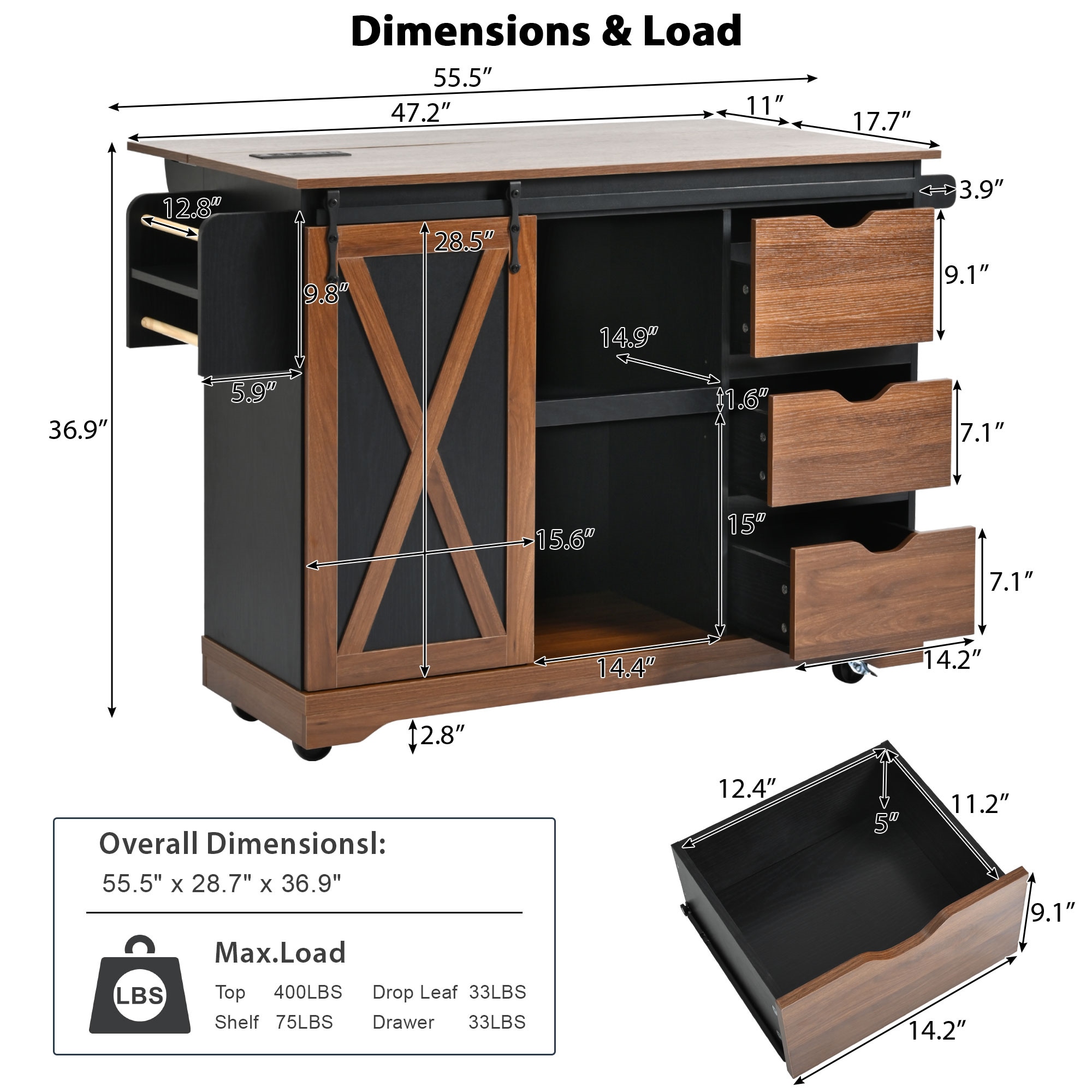 BABOOM BOM-8964AAW-OR Kitchen-Furniture - View #6