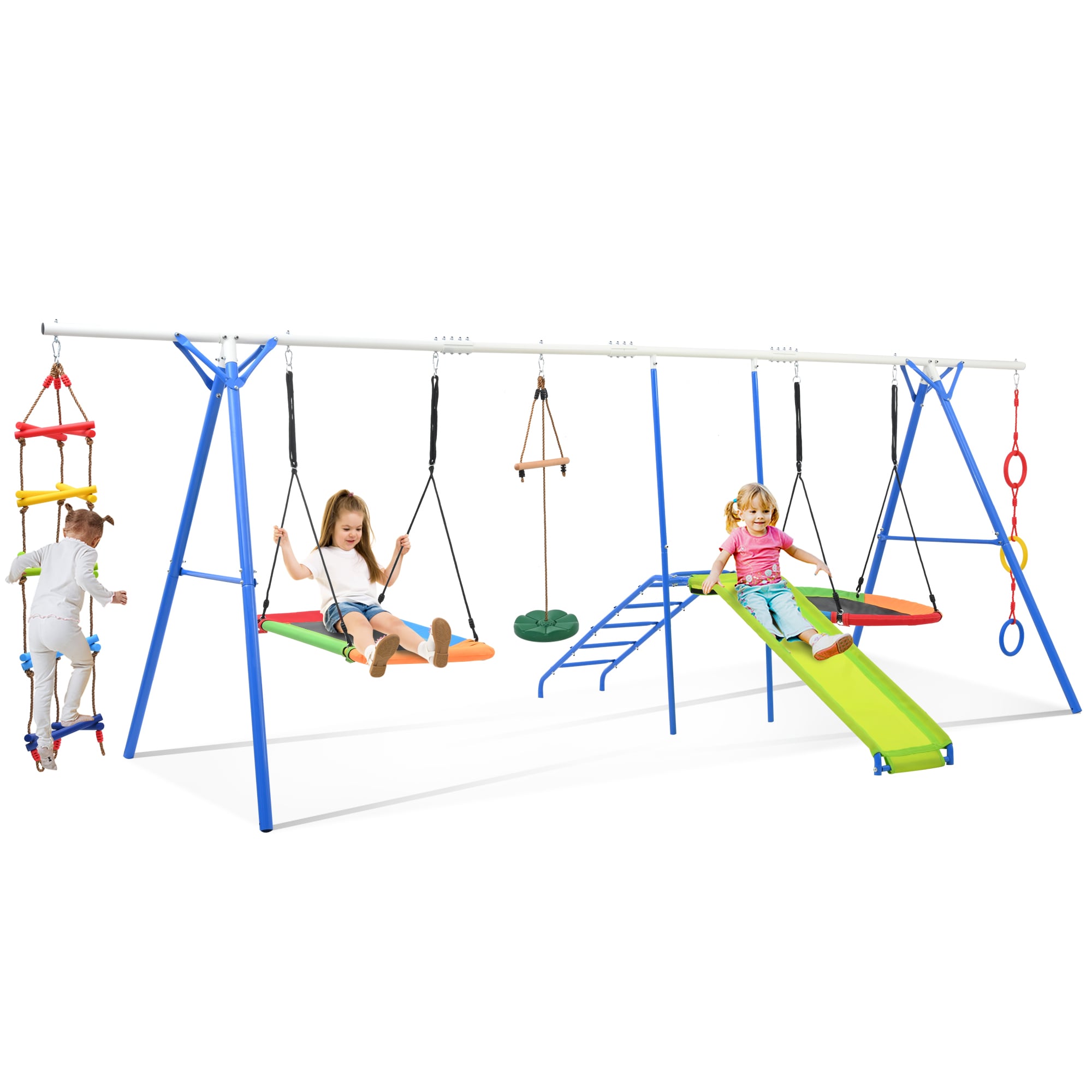 Siavonce XH62AAP Swings blue Metal Glider Swing