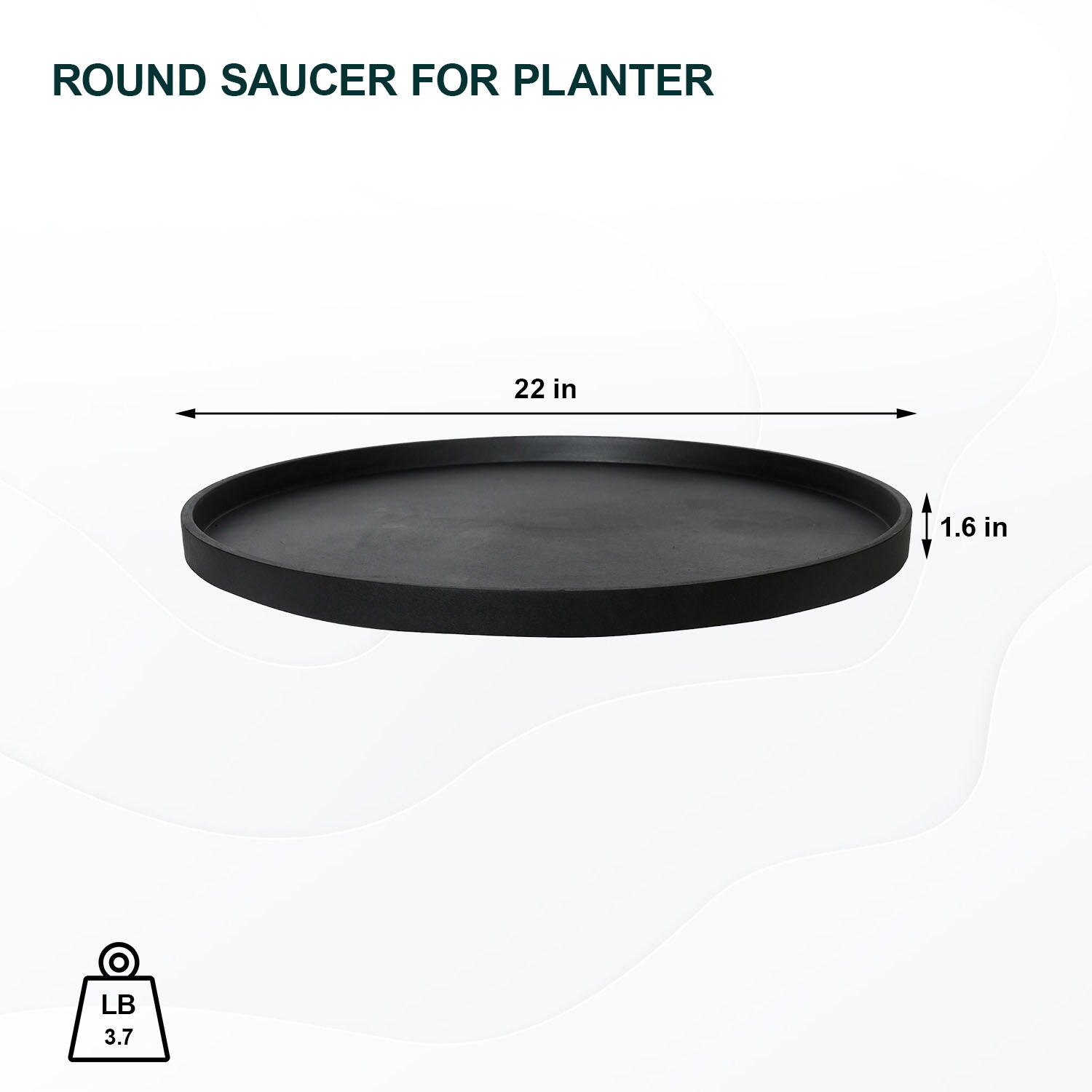 Pottery Pots J9000-56-01 Plant-Saucers - View #2