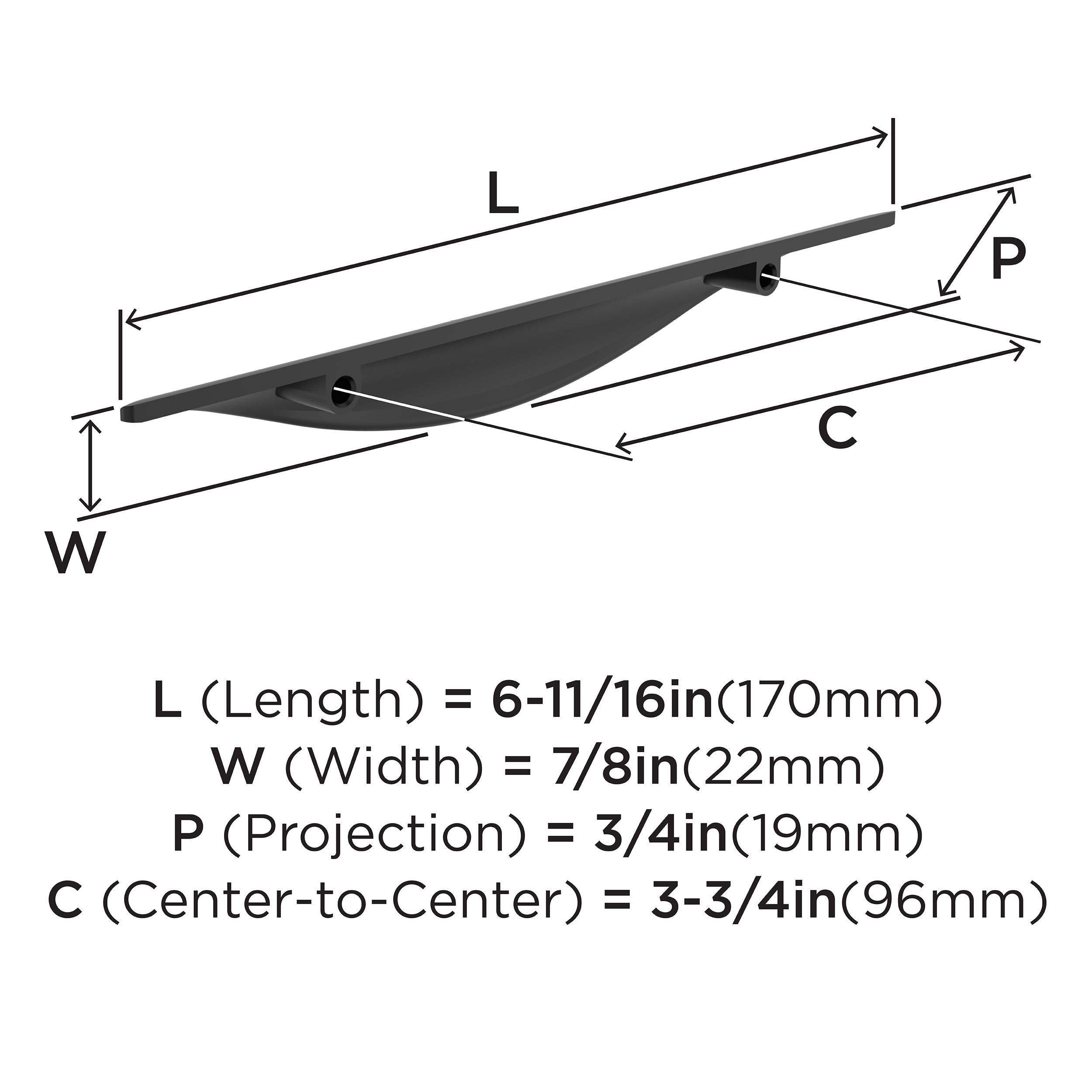 Amerock 10VMP37211MB Cabinet-Pulls - View #4