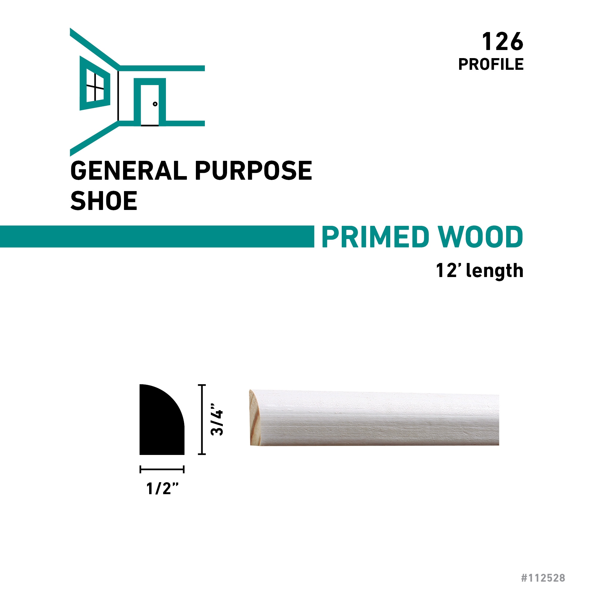 RELIABILT 12612FJPMD Quarter-Round-Moulding - View #4