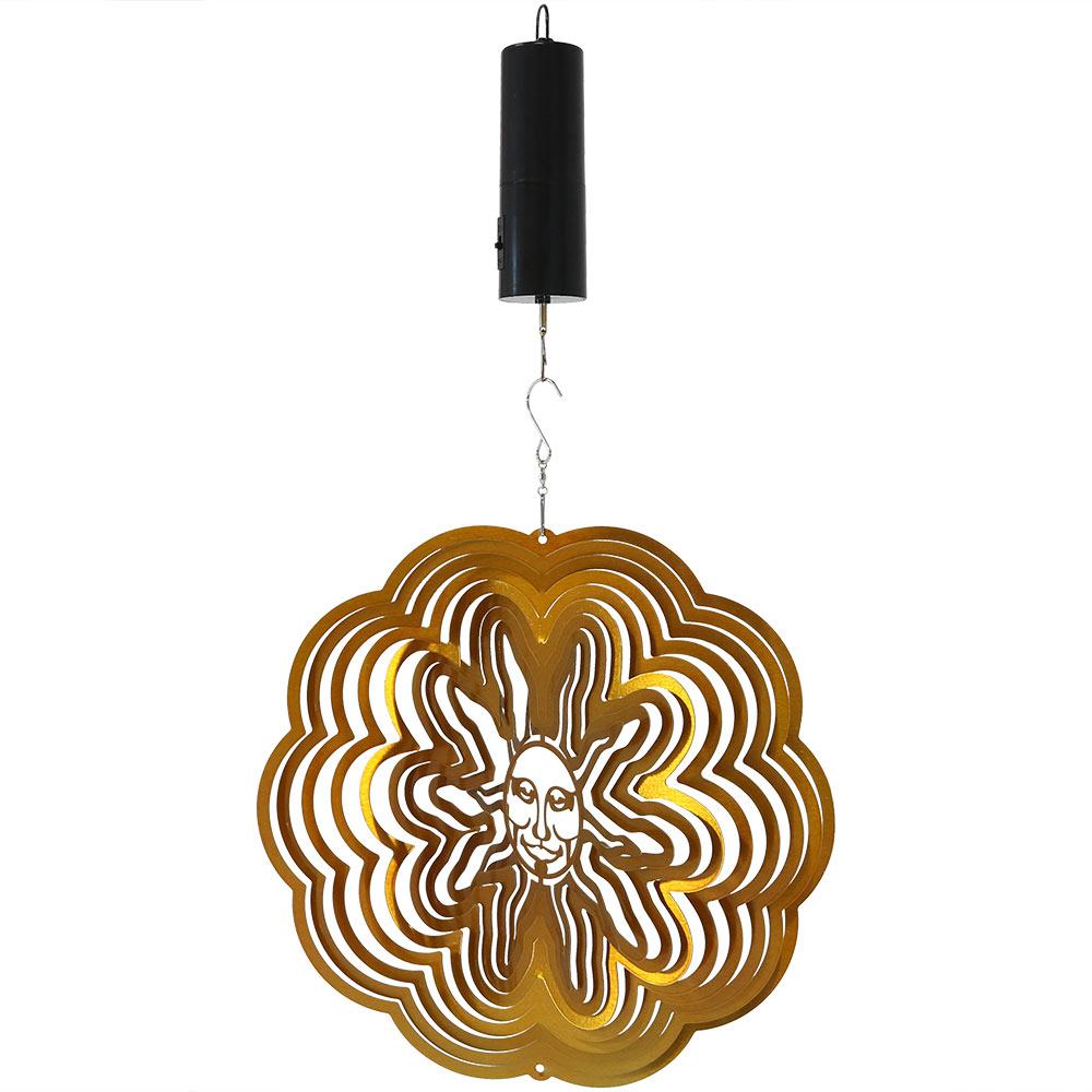 Sunnydaze Decor SHE-492-690 Orange Steel Wind Spinner