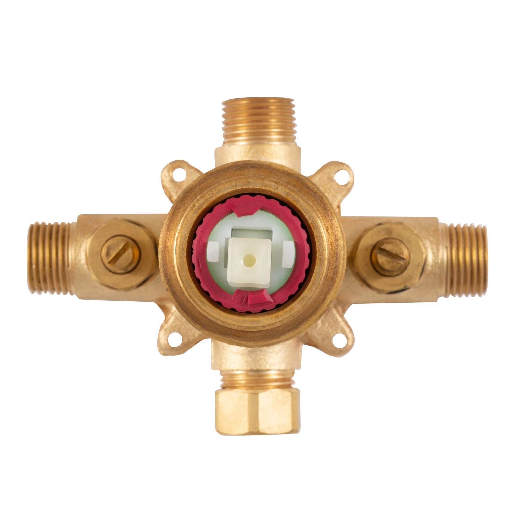Polished Chrome Wall-Mounted Shower Valve with Lever Handle