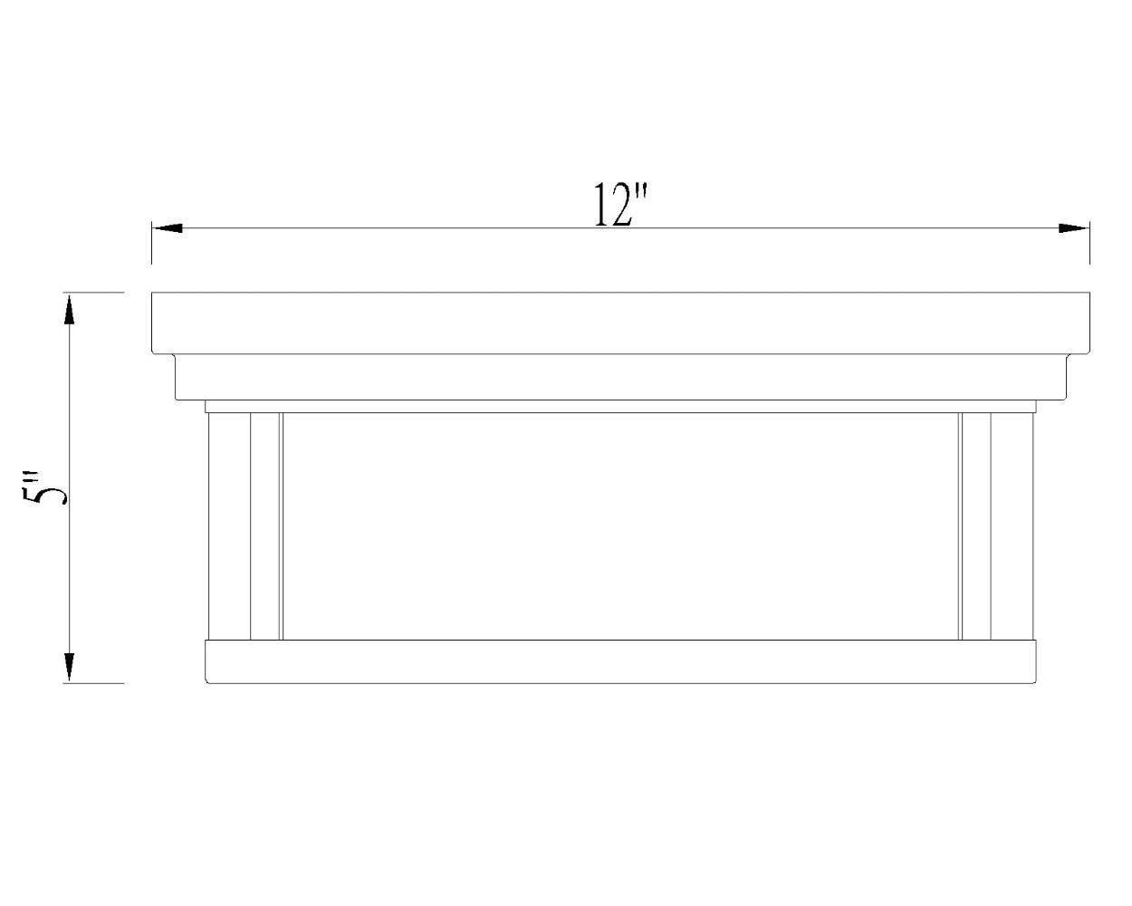 Clarion Matte Black Transitional 2-Light Flush Mount with Clear Water Glass