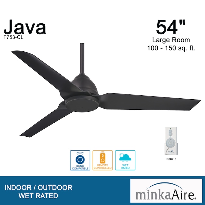 Minka Aire Java 54 In Coal Indoor, Wet Location Ceiling Fan Box