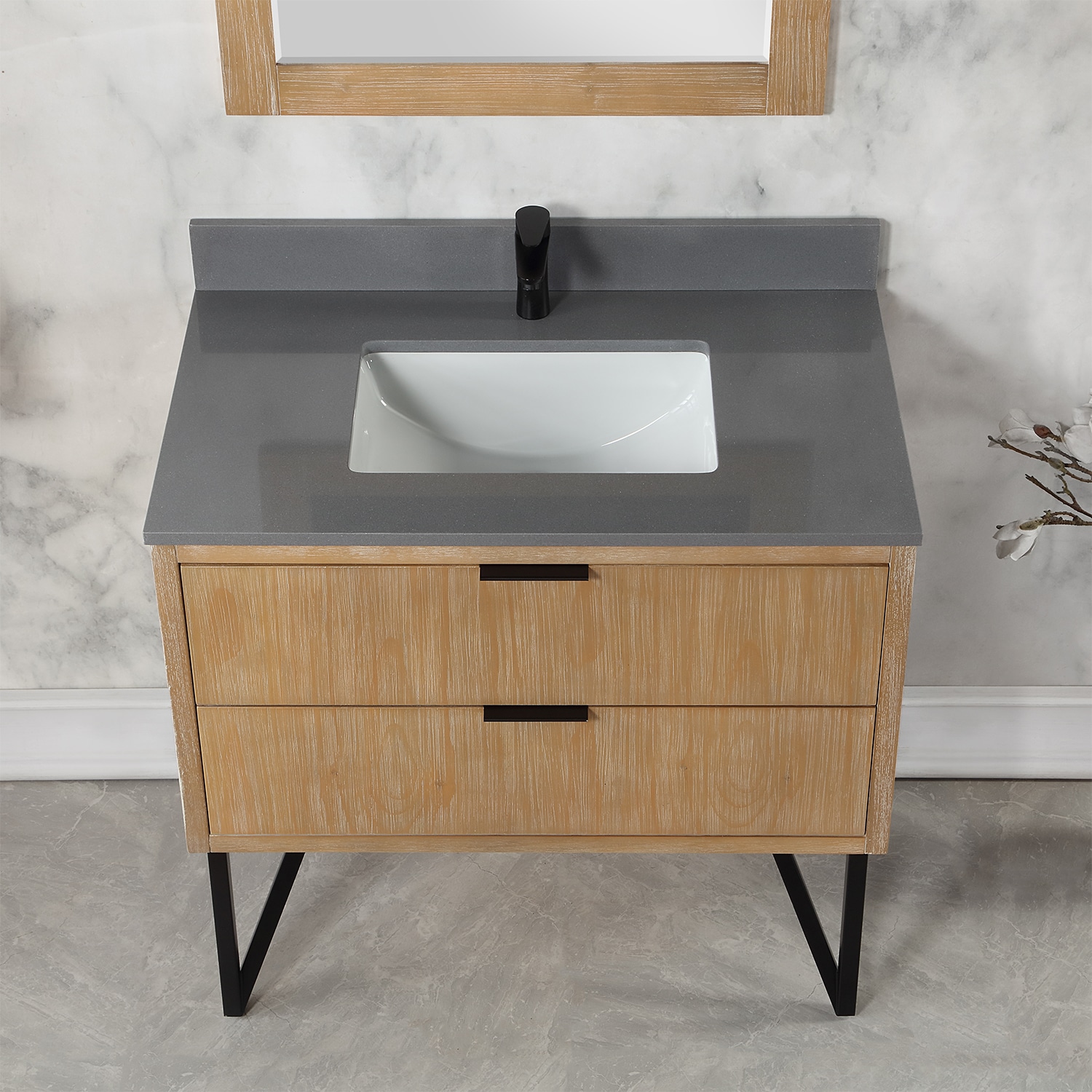 Altair 548036-WP-CG Bath-Vanity-Combo - View #2
