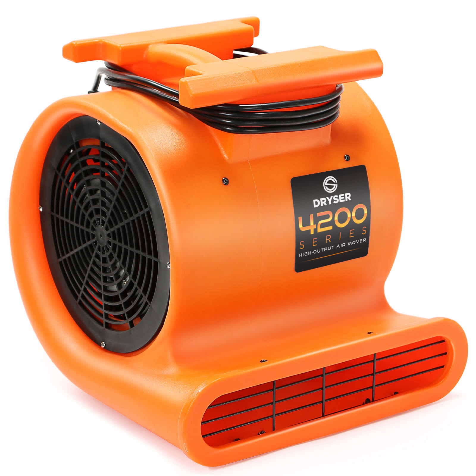 Dryser JAN-DRY-4200 1 HP 3 Speed Stackable Air Mover Carpet Dryer - Industrial Floor Fan