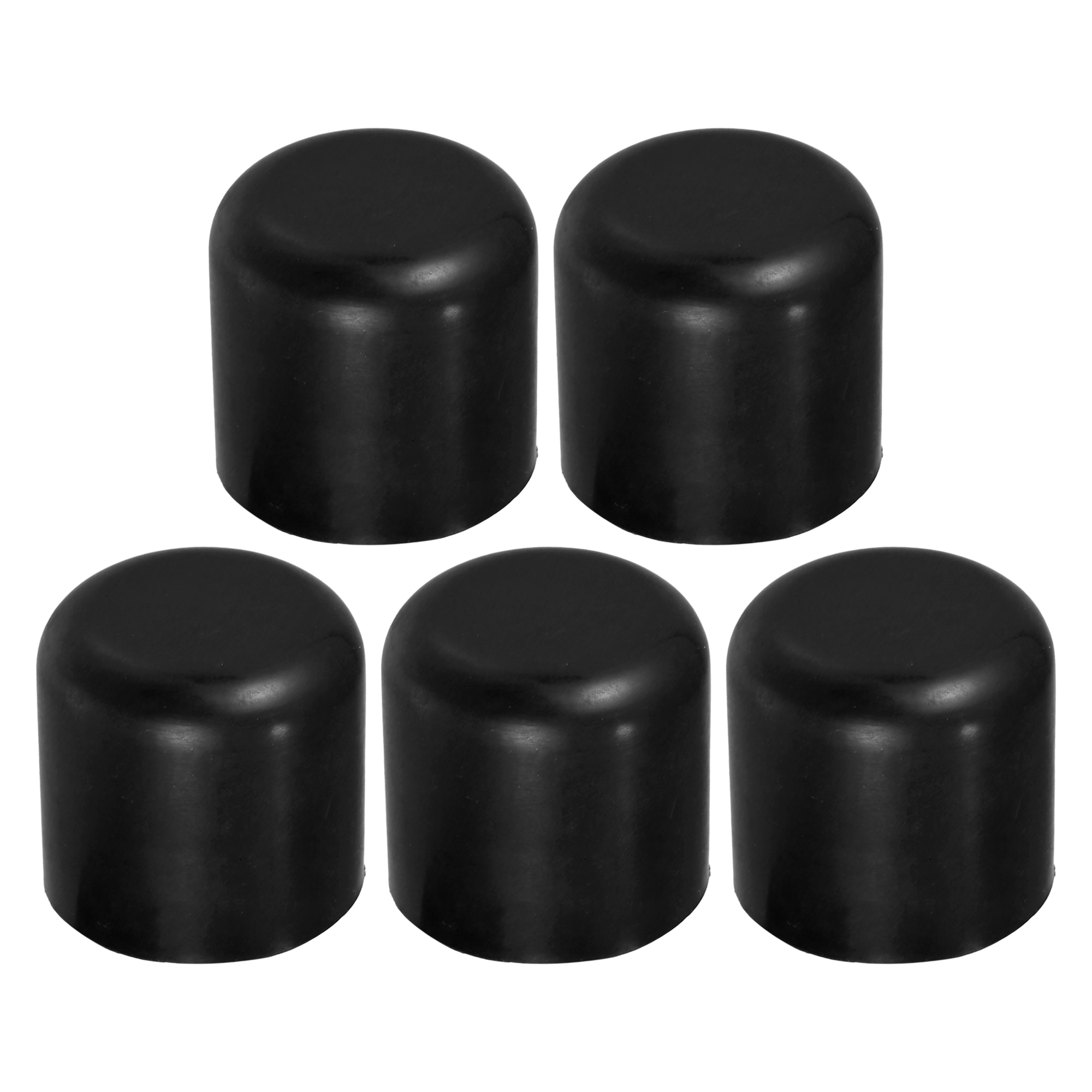Unique Bargains 5pcs 30mm 1.18 Inch Silicone Vacuum Hose Cover Caps Stopper Terminal Connector End Caps Sealing Hose Plugs Intake Manifold Vacuum Fitting for Car Black #S25123100UX3498