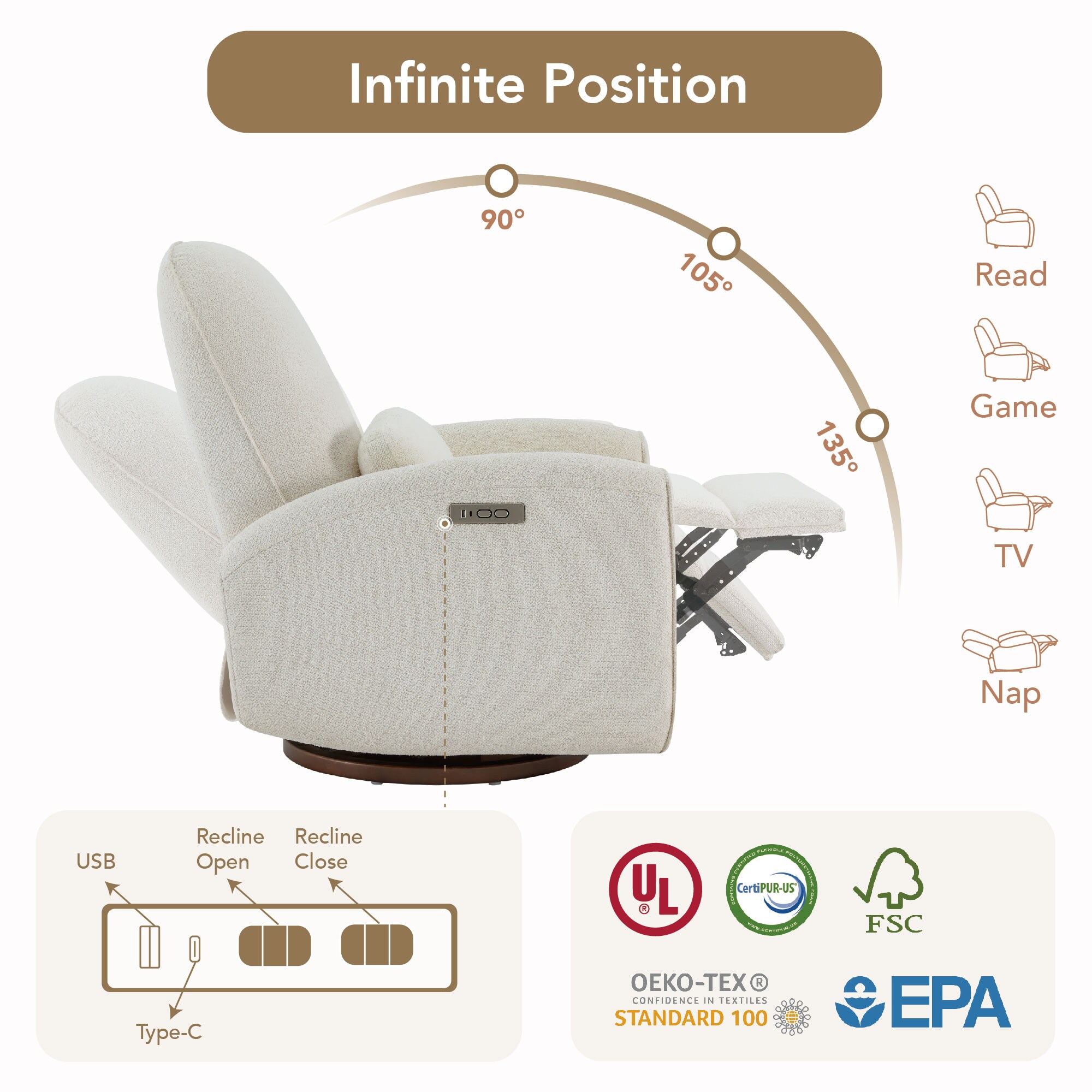 Circle 55 LSME7A001-A0405590 recliners - View #4