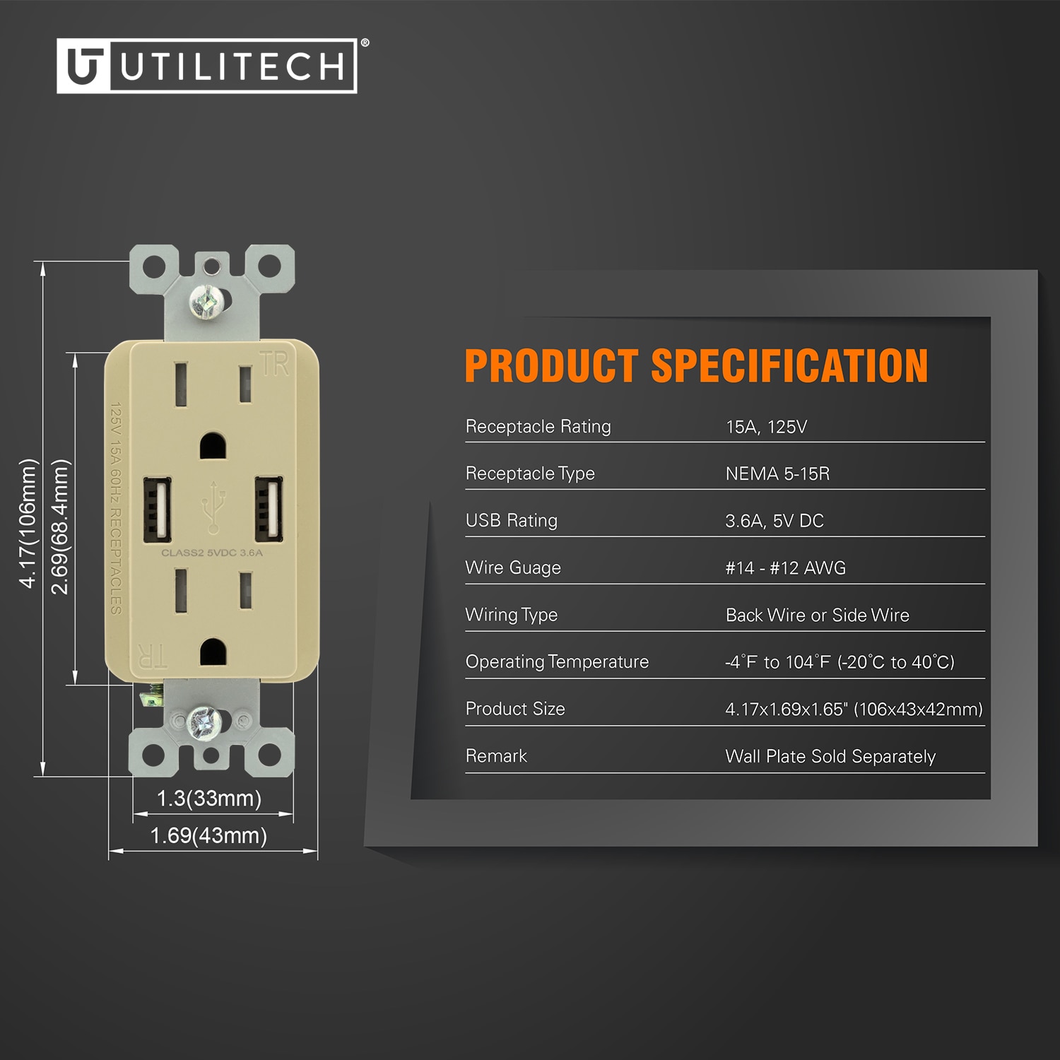 Utilitech R1615D36-IV2 receptacles - View #6