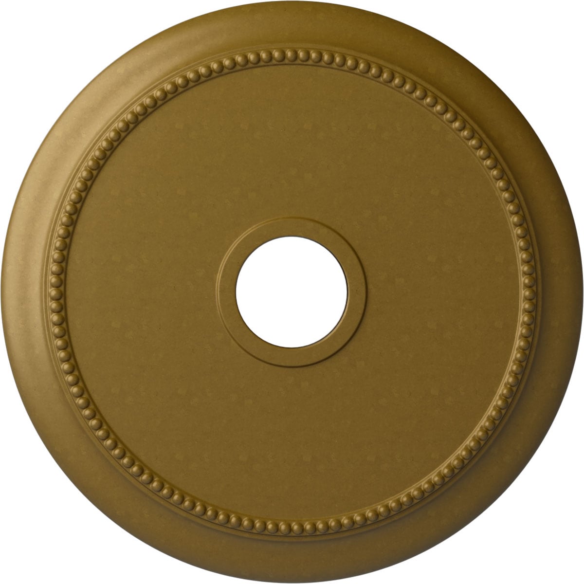 Ekena Millwork CM24CRGLS Crendon 24.125-in W x 24.125-in L Painted Gold Polyurethane Whole Ceiling Medallion