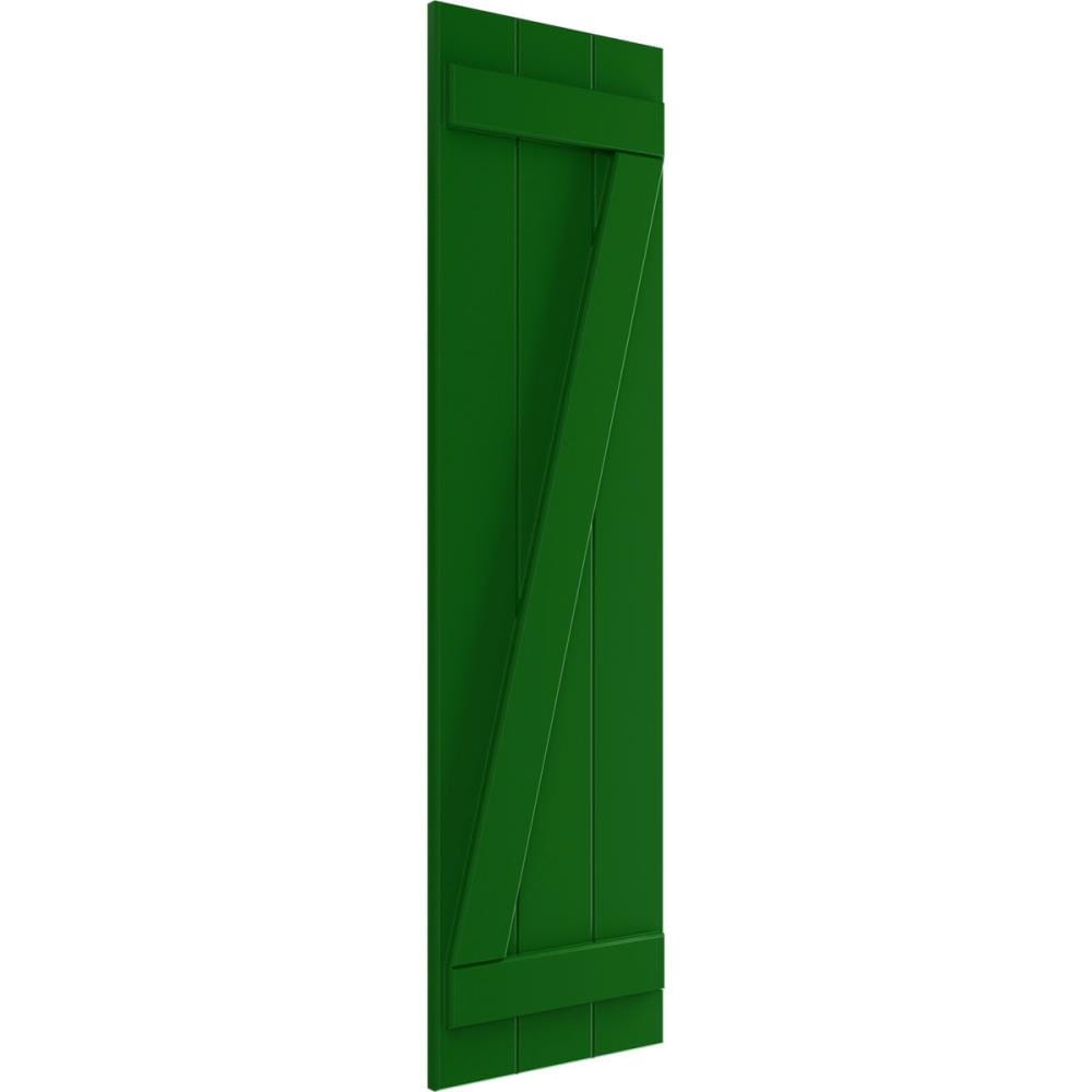 Ekena Millwork TFP102BBF16X059HG Exterior-Shutters - View #3