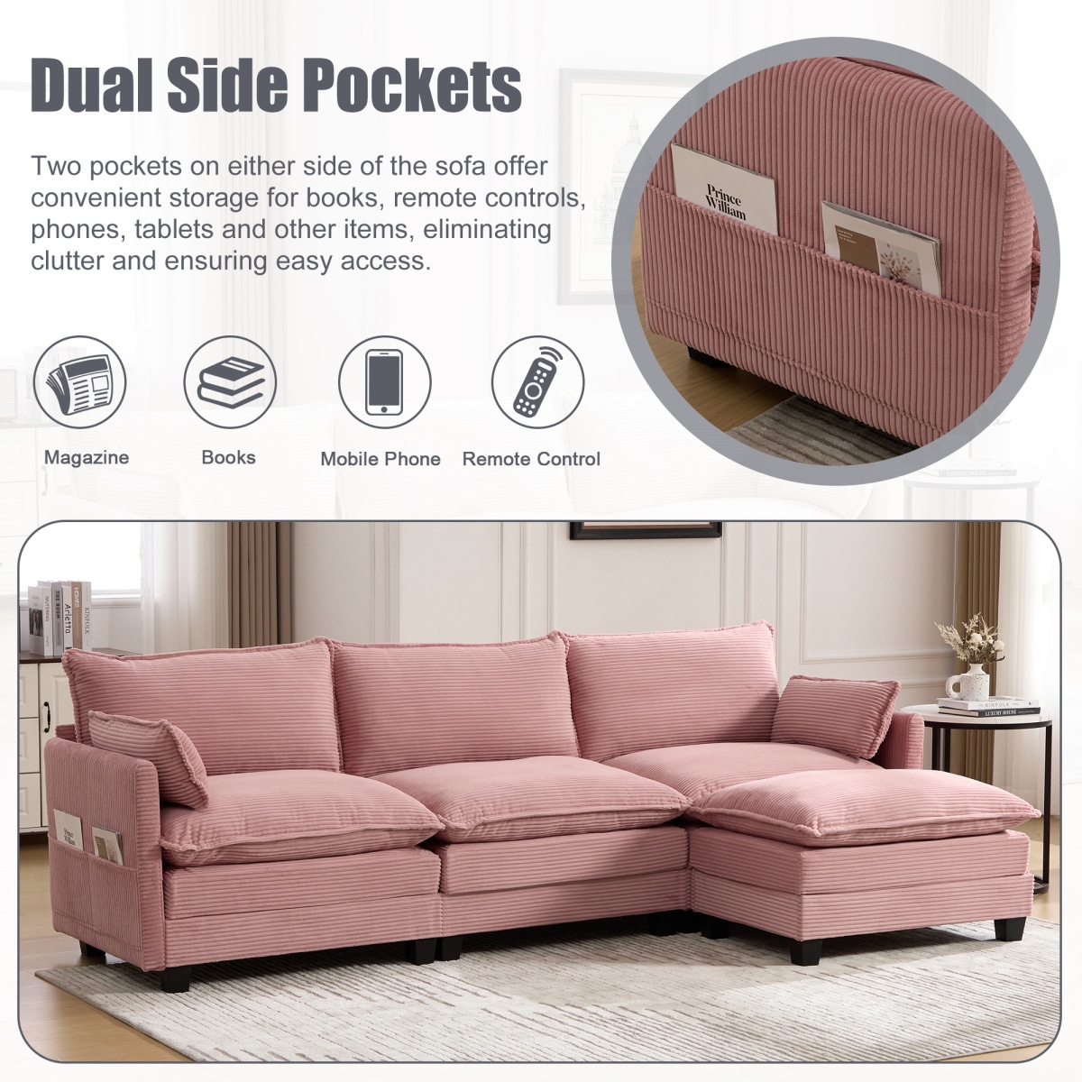 Streamdale Furniture W1568S00256 Sofas-Loveseats - View #6