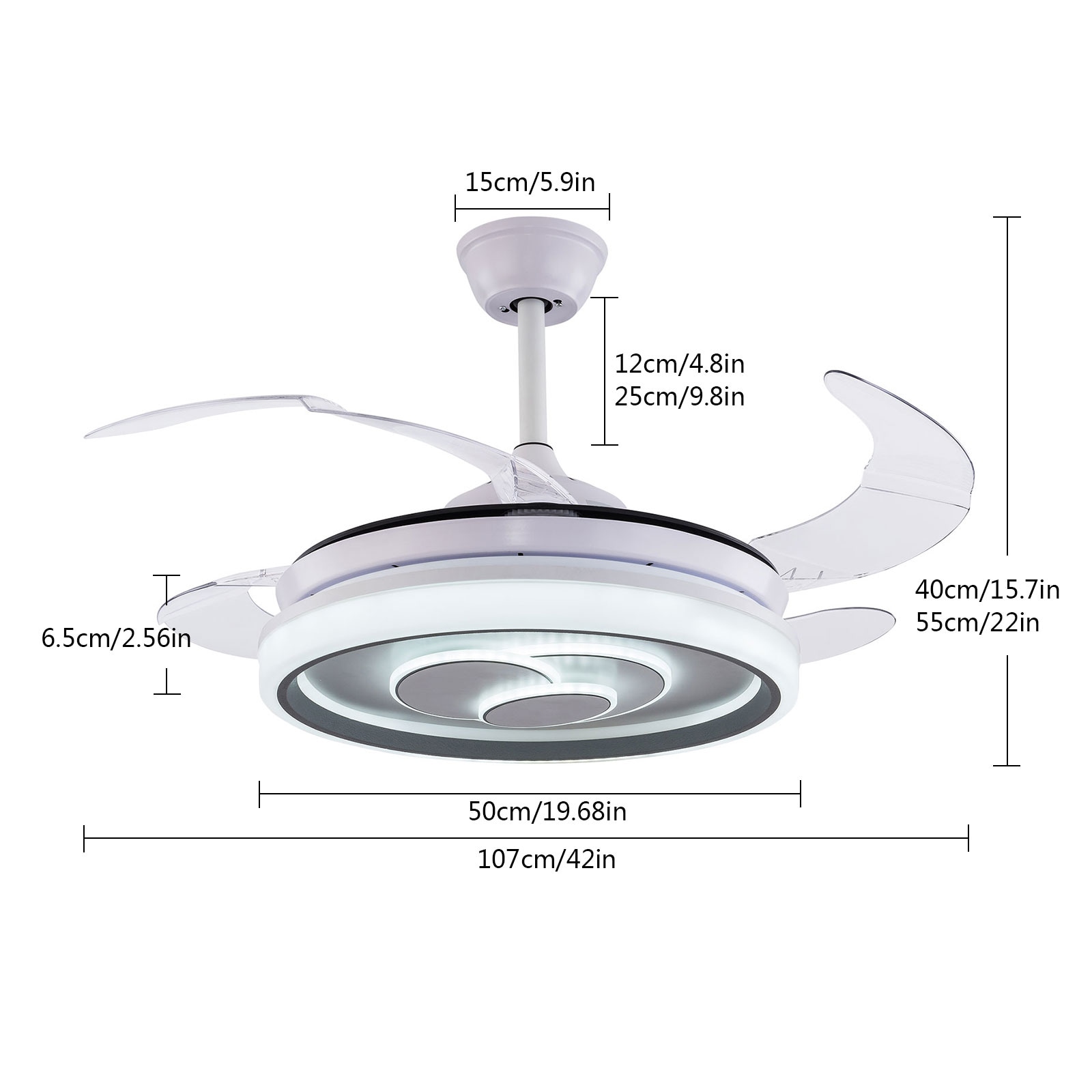 Oukaning JZUCOD6S99HCX Ceiling-Fans - View #4