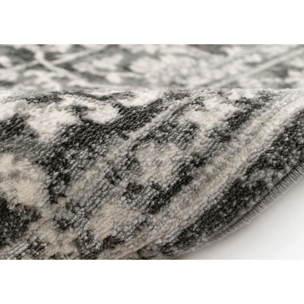 Soho Heriz Black Medallion 6' x 9' Easy Care Synthetic Rug