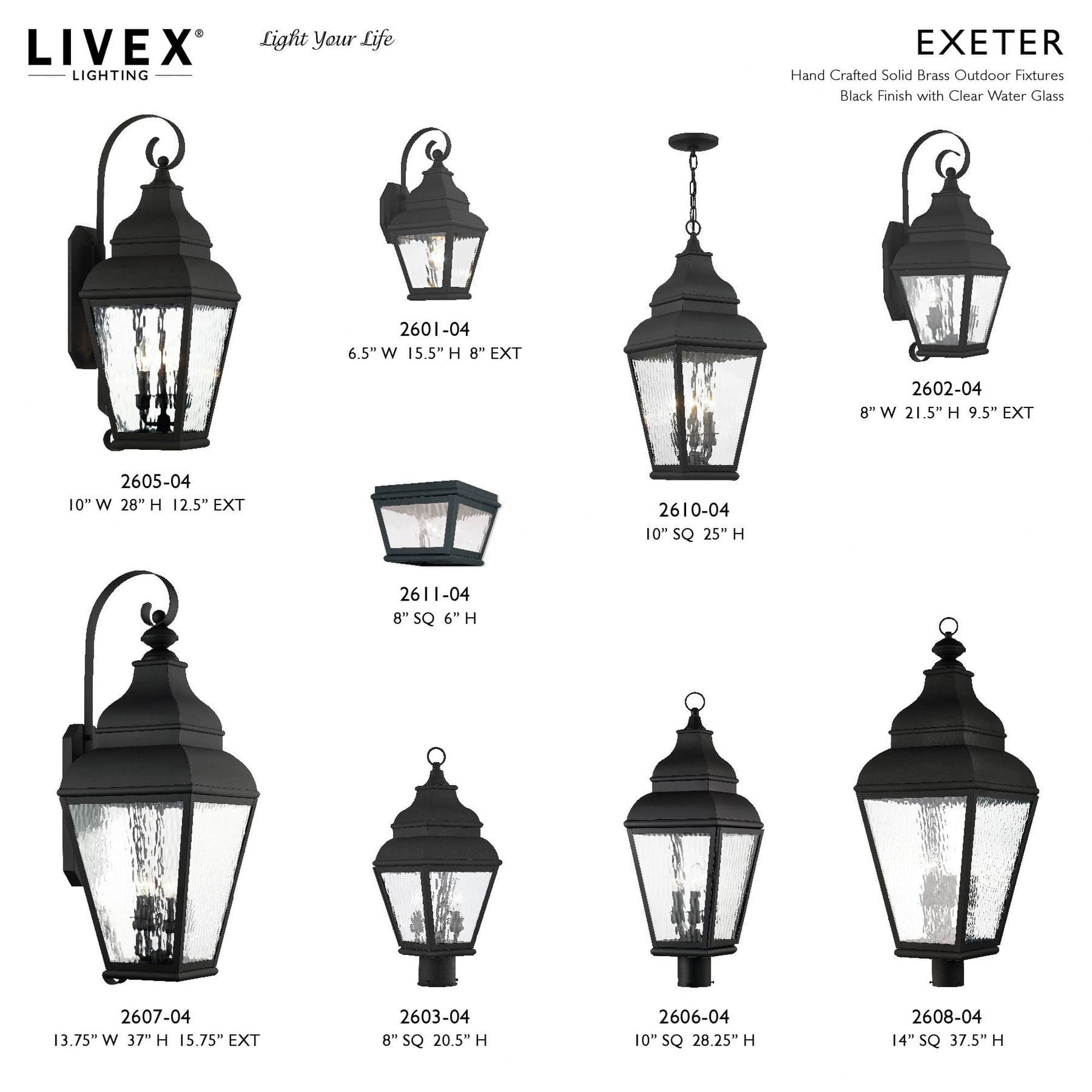 Livex Lighting A-LIVEX-2606-04 Complete-Post-Lights - View #2