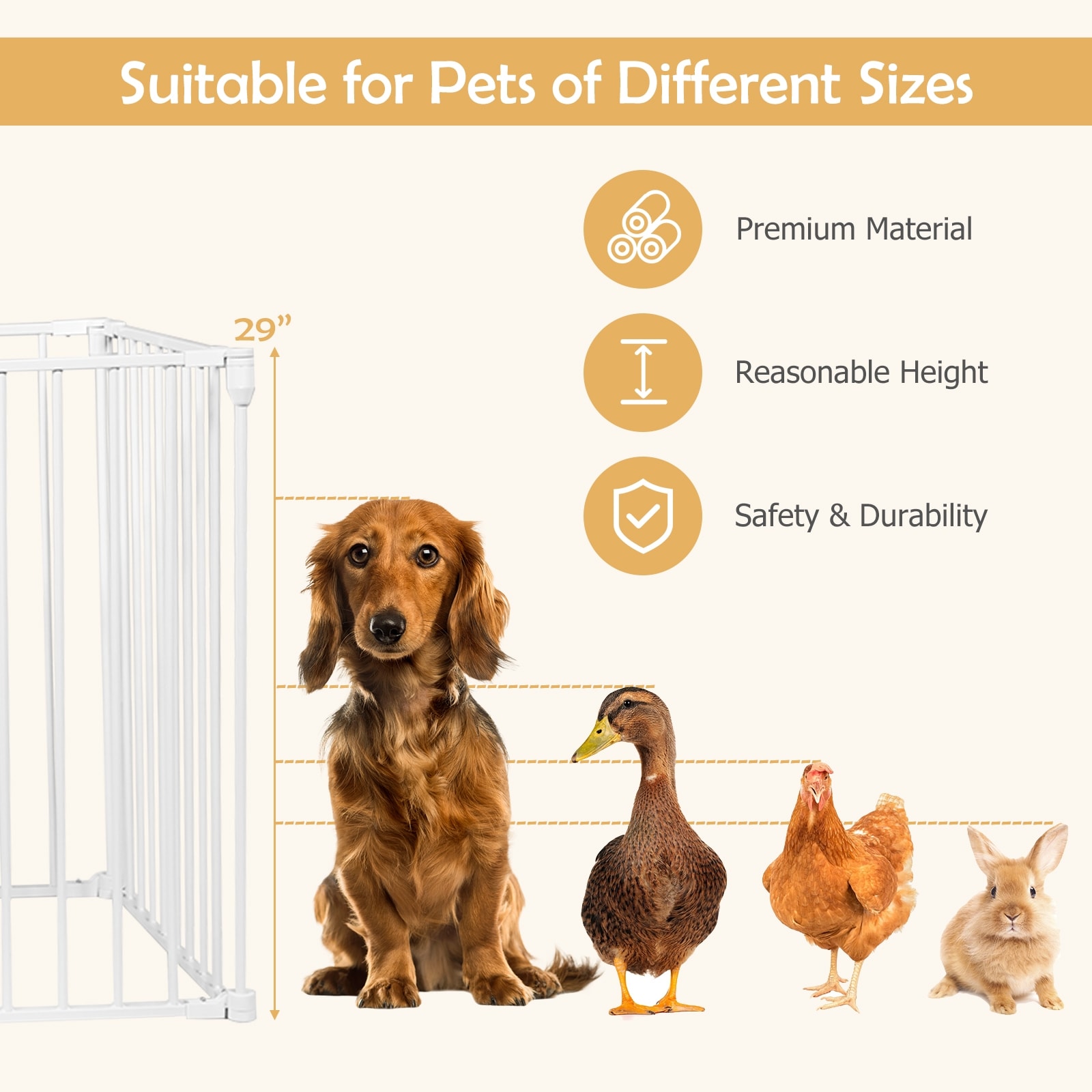 LIVIZA PTG7403WH Dog-Pens - View #8