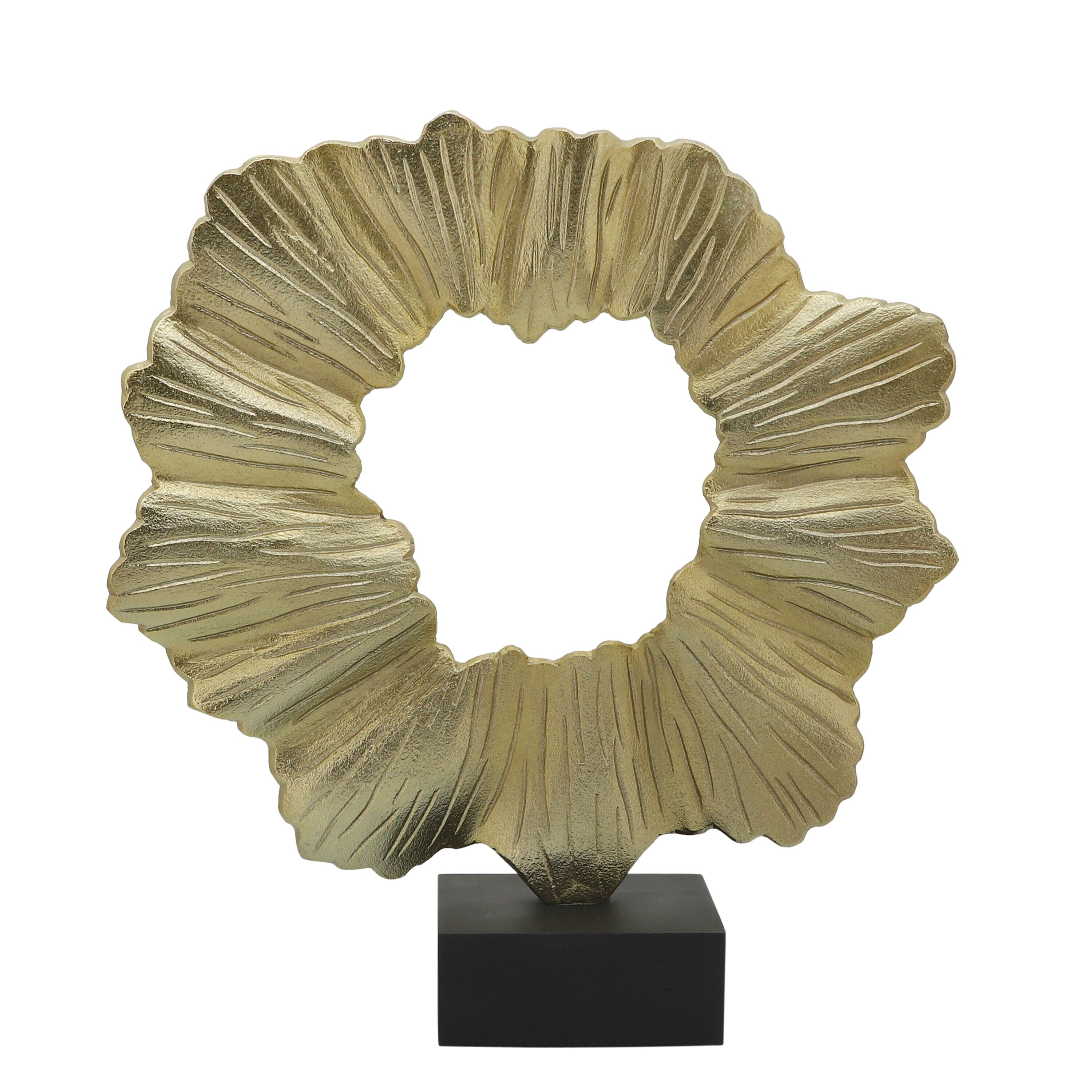 Sagebrook Home 16083-01 Gold Aluminum Modern Sculpture