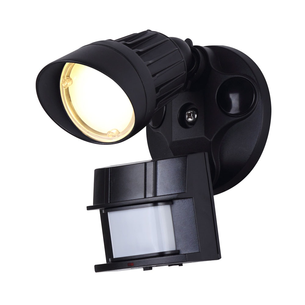 180 Degree Motion Sensor Black Outdoor Security Light