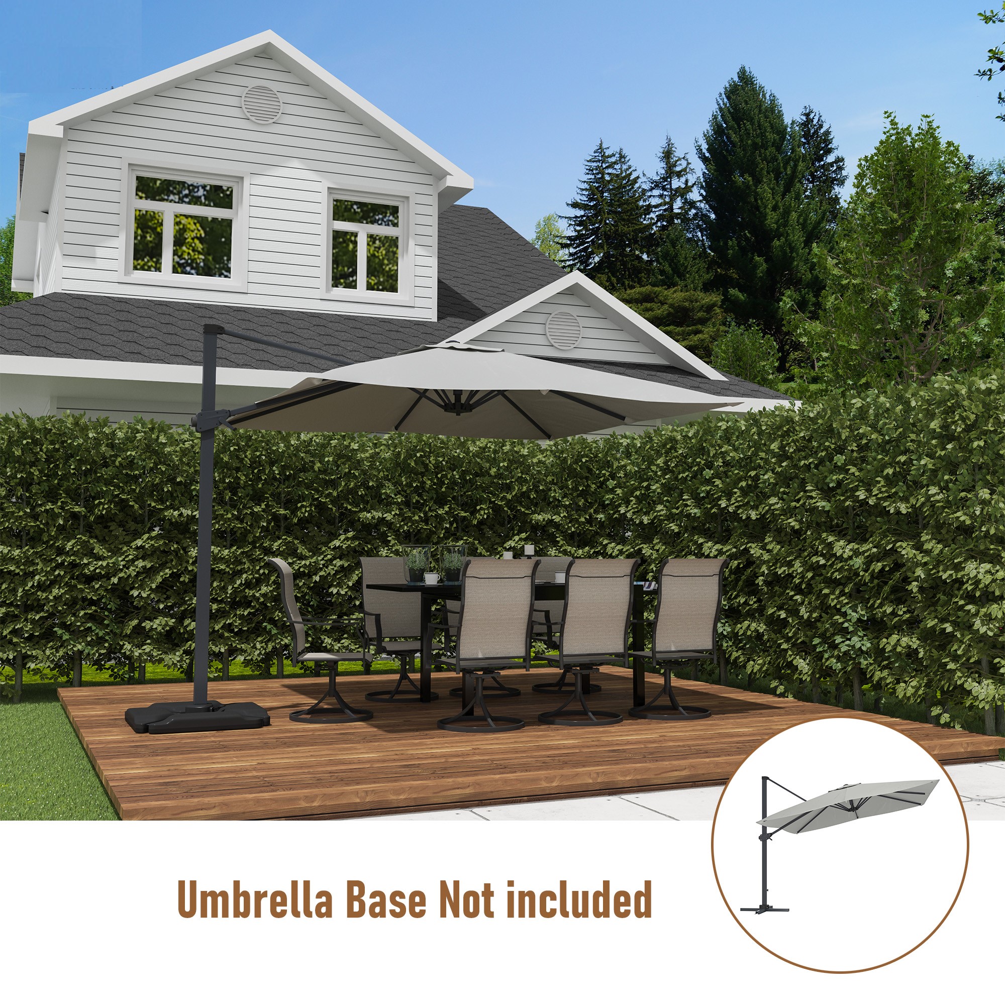 Clihome CL-UIET-9-R Umbrellas-2 - View #2