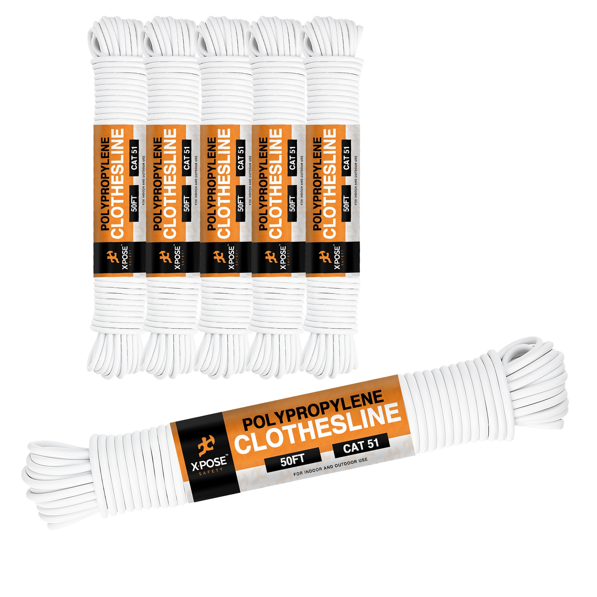 XPOSE SAFETY PCL532-50-6-X-S 0.1563-in x 50-ft Polyester Rope (By-the-Roll)