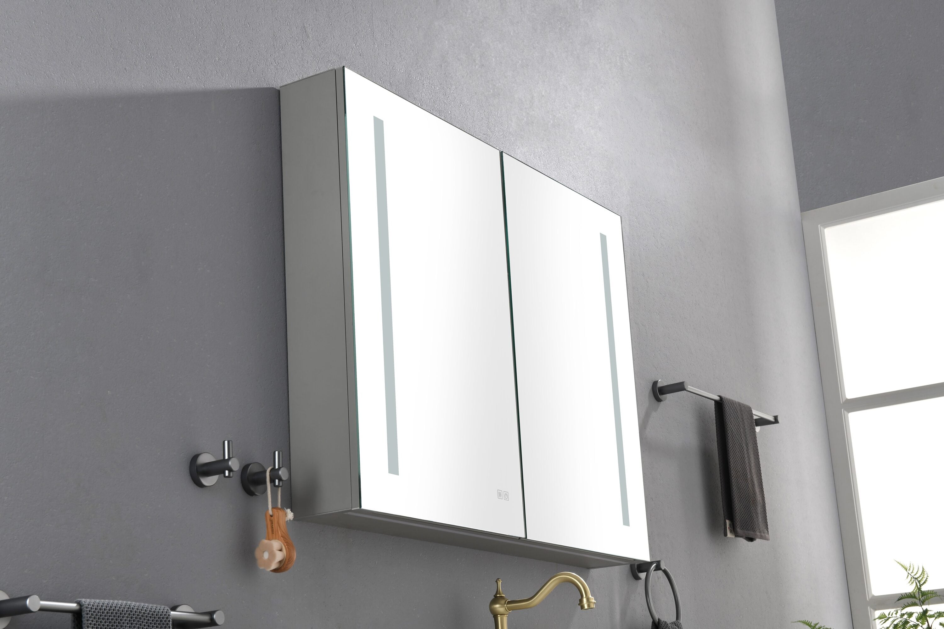 Tahanbath MT2-02H20MYG Bathroom-Medicine-Cabinets - View #2